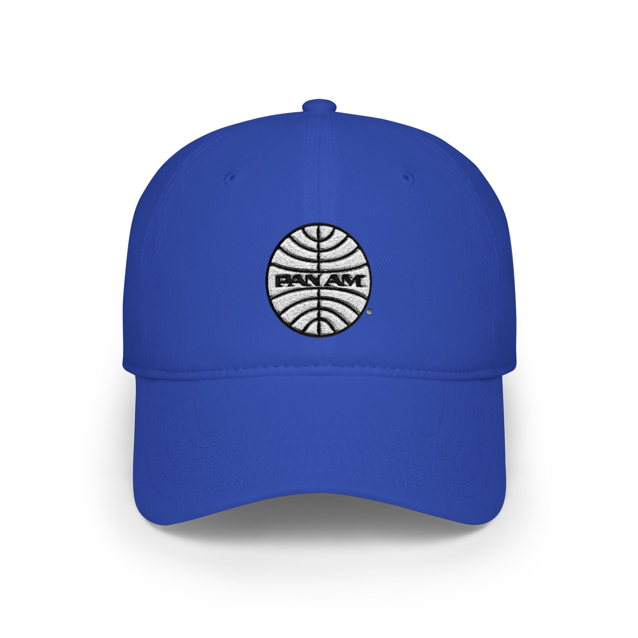 Pan Am Airlines Basketball Logo Low Profile Cap — Embroidered Sport Ball Dad Hat - Creations by Chris and Carlos