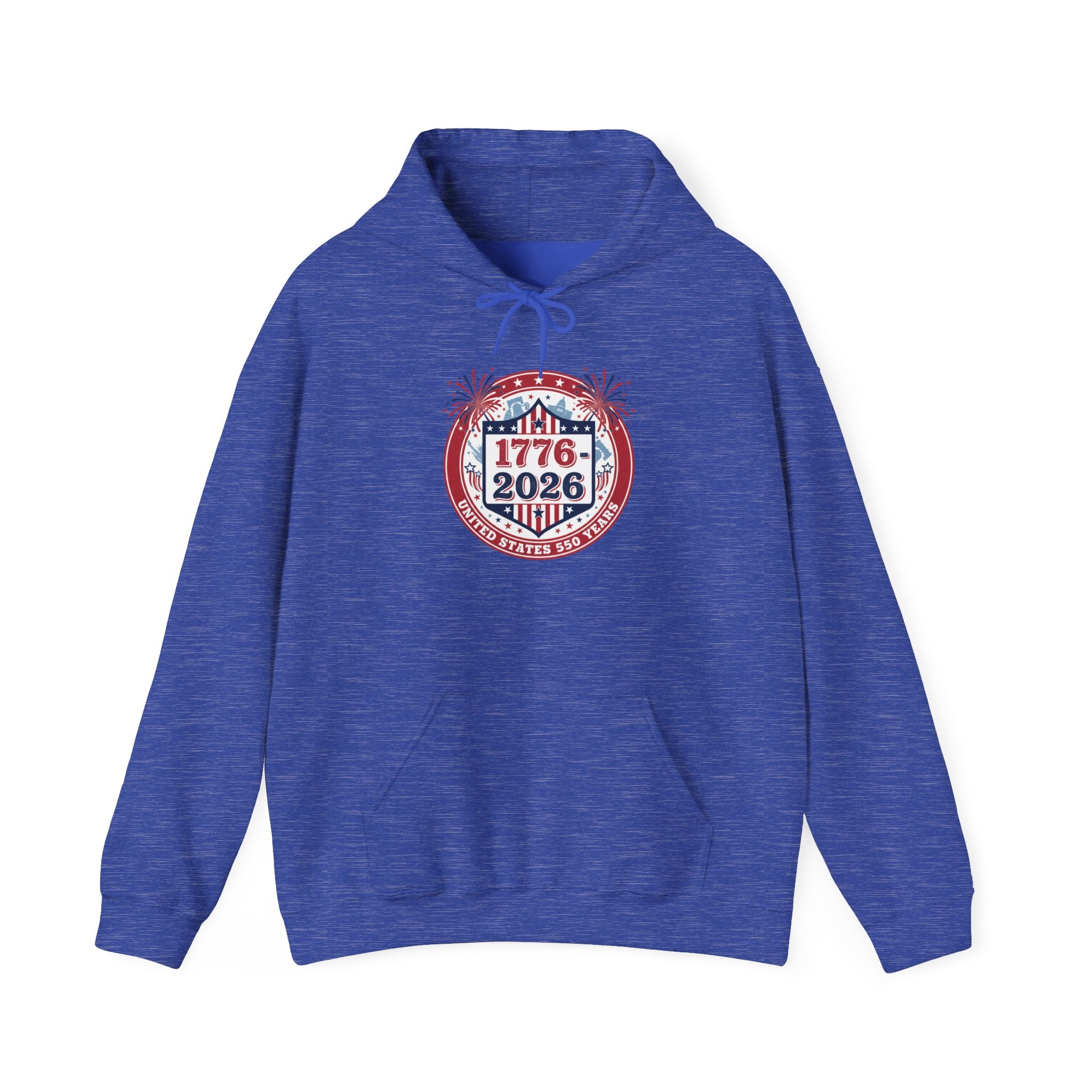 Hoodie - 1776–2026 Patriotic Anniversary Hoodie (Stars & Stripes Emblem) - Creations by Chris and Carlos