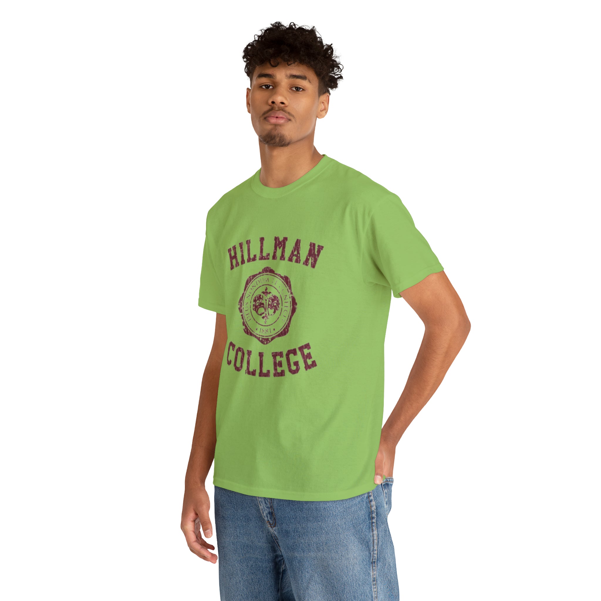 Hillman College- Unisex Heavy Cotton T-Shirt - Creations by Chris and Carlos