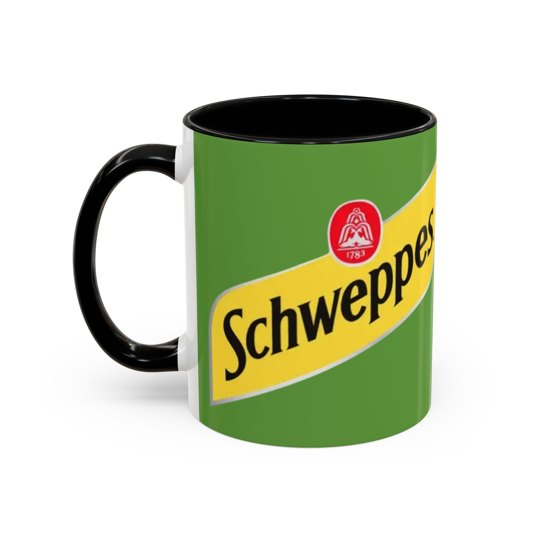 Schweppes Logo Accent Coffee Mug (11/15oz) - Creations by Chris and Carlos