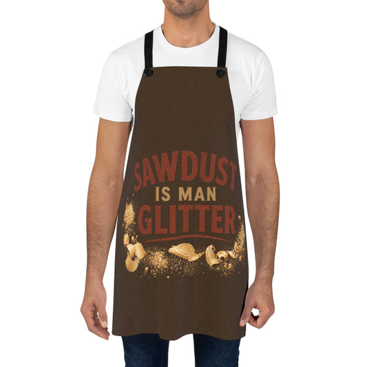 Apron — "Sawdust is Man Glitter" Workshop Apron for Woodworkers & DIYers - Creations by Chris and Carlos