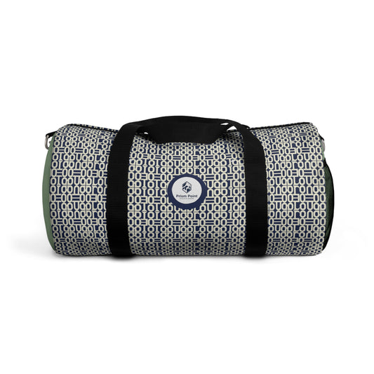 Prism Point Athletic Collection Navy Geometric Duffel Bag — Patterned Travel & Gym Weekender - Creations by Chris and Carlos