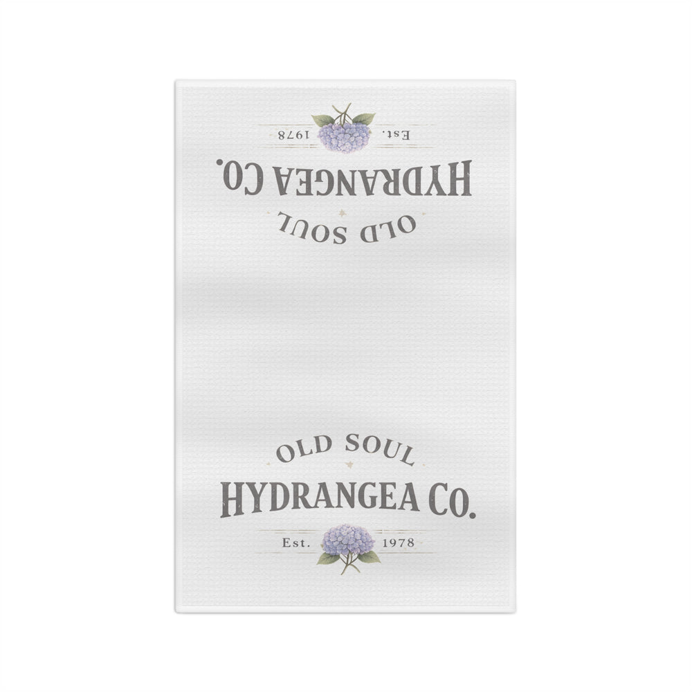 Hydrangea Co. Microfiber Tea Towel — “Old Soul” Vintage Floral Kitchen Towel