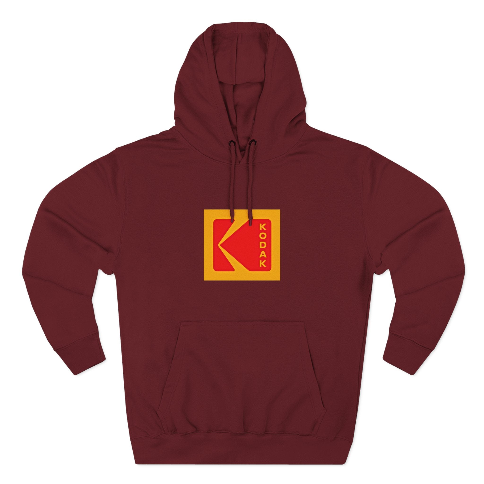 Kodak Logo Hoodie — Vintage Film Brand Graphic Fleece Hoodie - Creations by Chris and Carlos