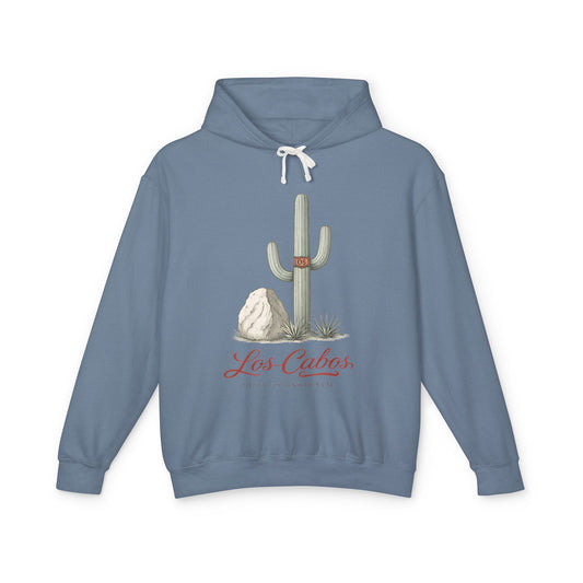 Los Cabos Cactus Hoodie — Lightweight Desert Travel Sweatshirt - Creations by Chris and Carlos