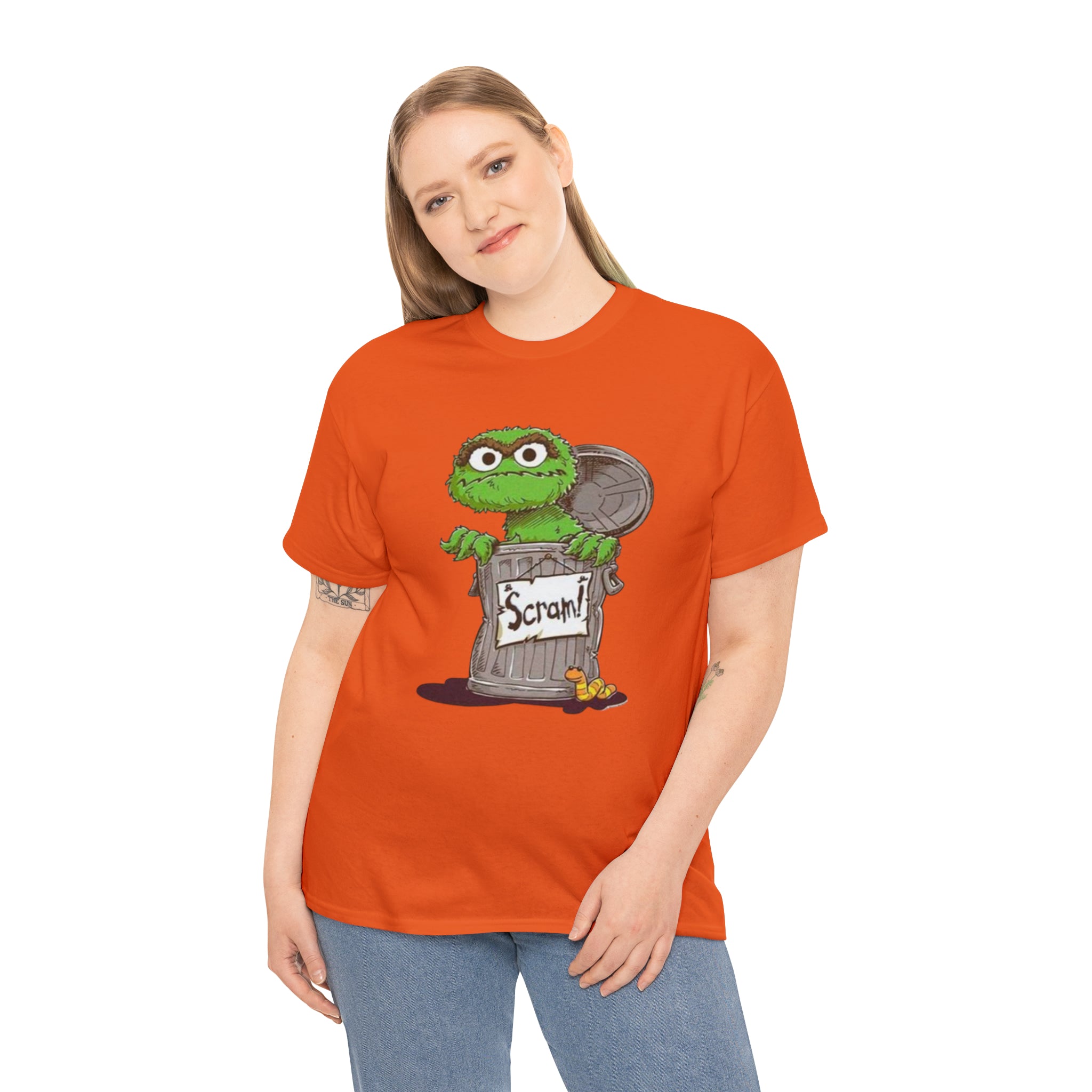Oscar the Grouch- Unisex Heavy Cotton T-Shirt - Creations by Chris and Carlos