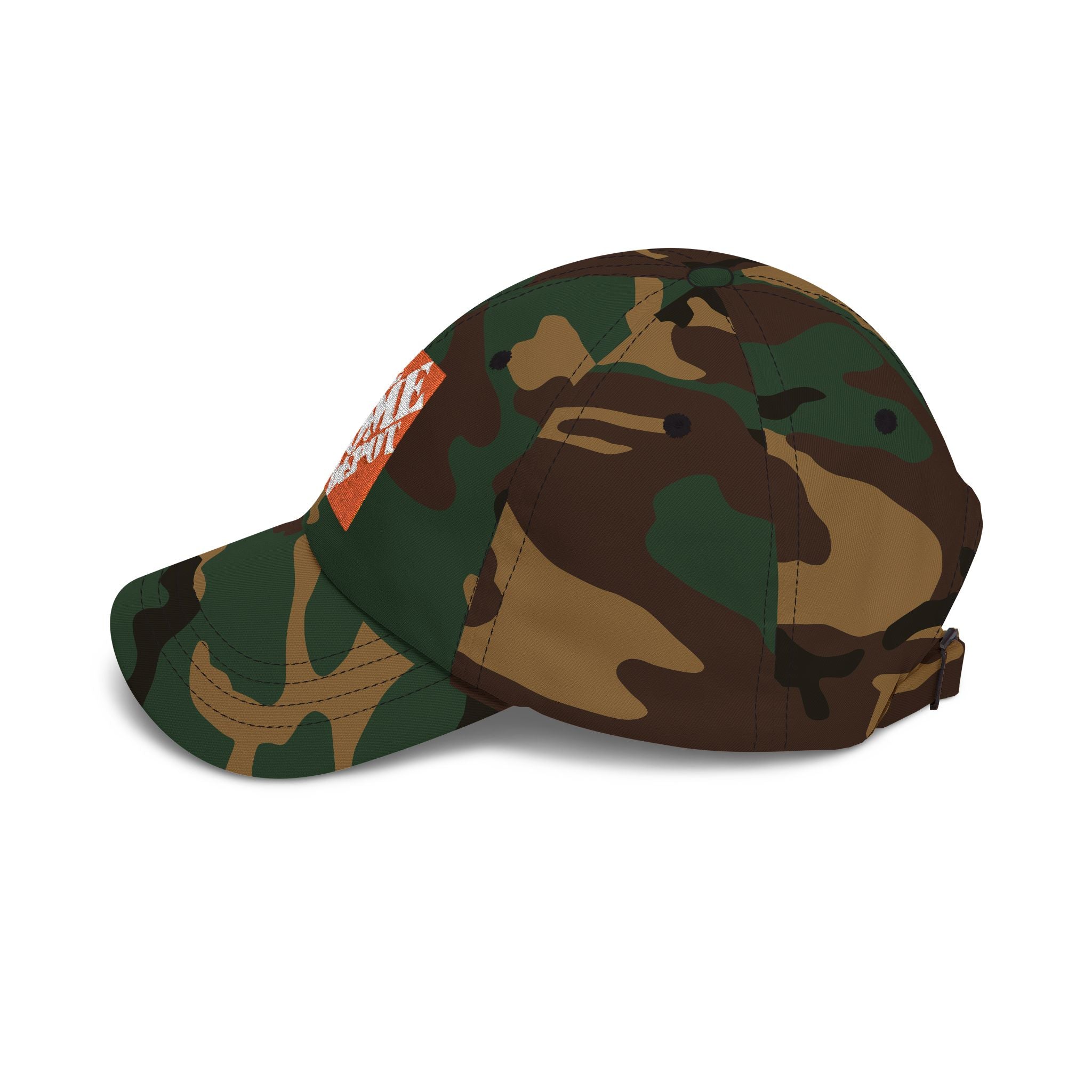 Dad Cap — Embroidered Orange Home Depot Logo Baseball Hat - Creations by Chris and Carlos