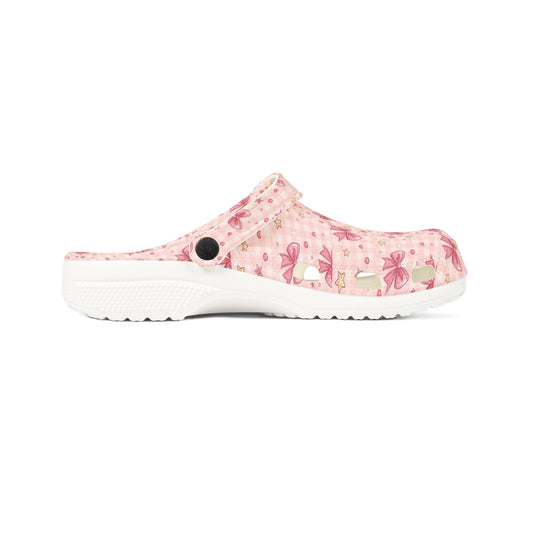 Floral Pink Garden Clogs – Cute EVA Foam Slip-On Shoes - Creations by Chris and Carlos