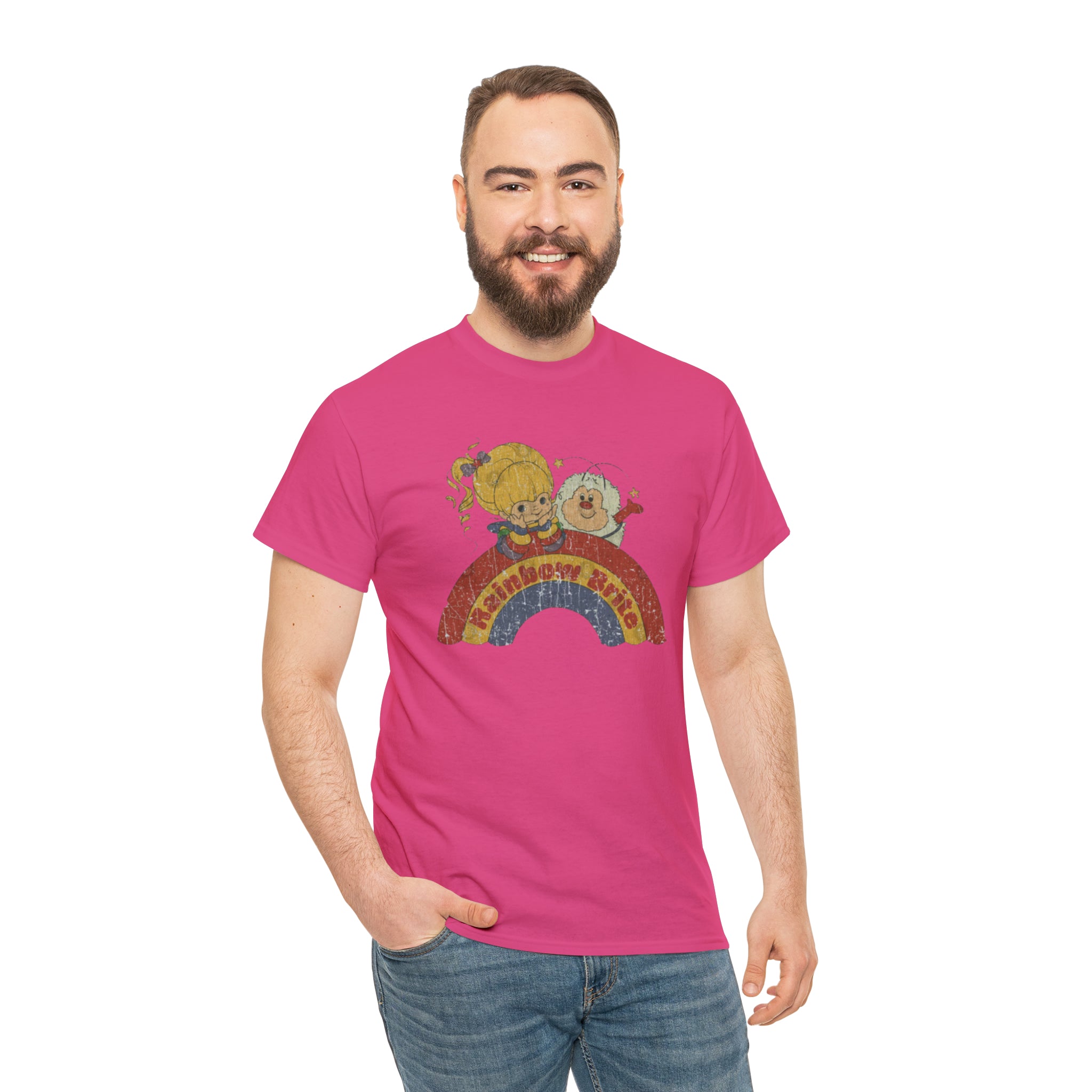 Rainbow Bright- Unisex Heavy Cotton T-Shirt - Creations by Chris and Carlos