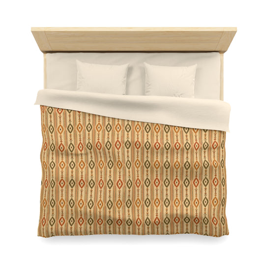 Southwestern Diamond Microfiber Duvet Cover – Boho Geometric Bedding - Creations by Chris and Carlos