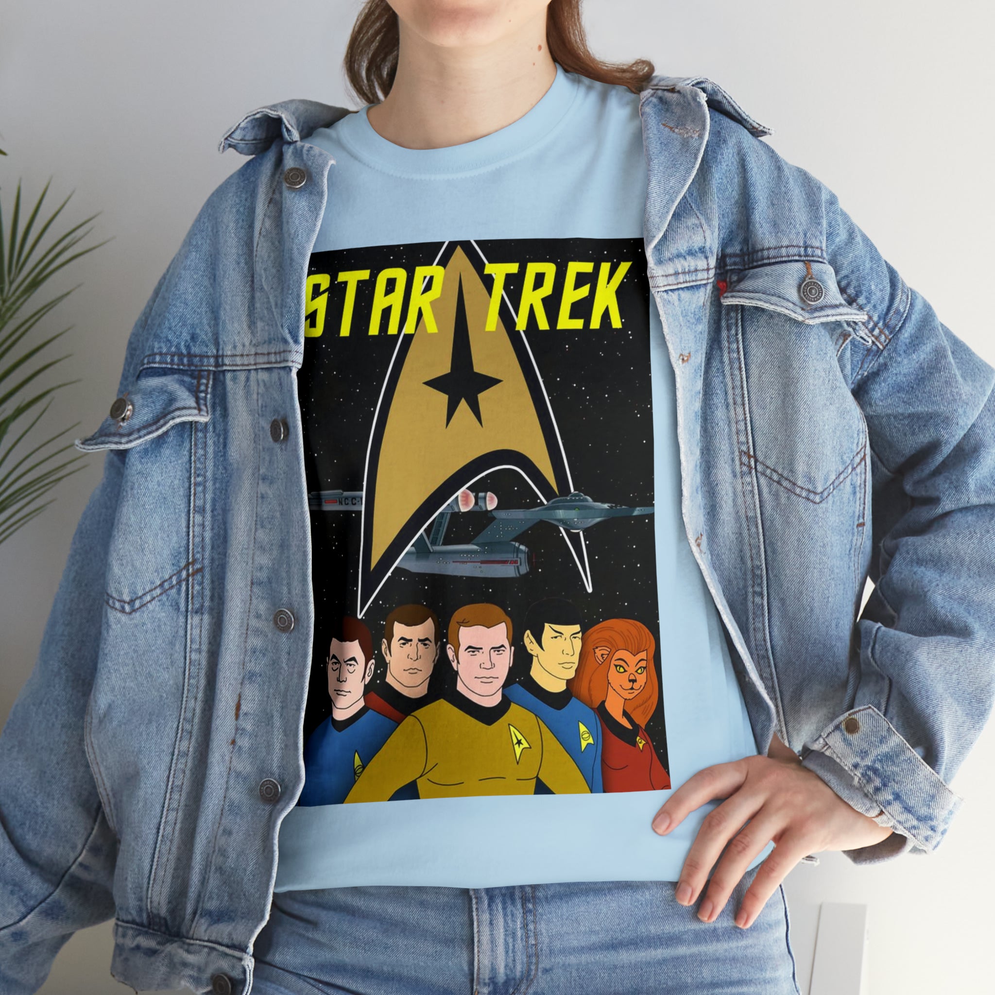 Star Trek Cartoon- Unisex Heavy Cotton T-Shirt - Creations by Chris and Carlos