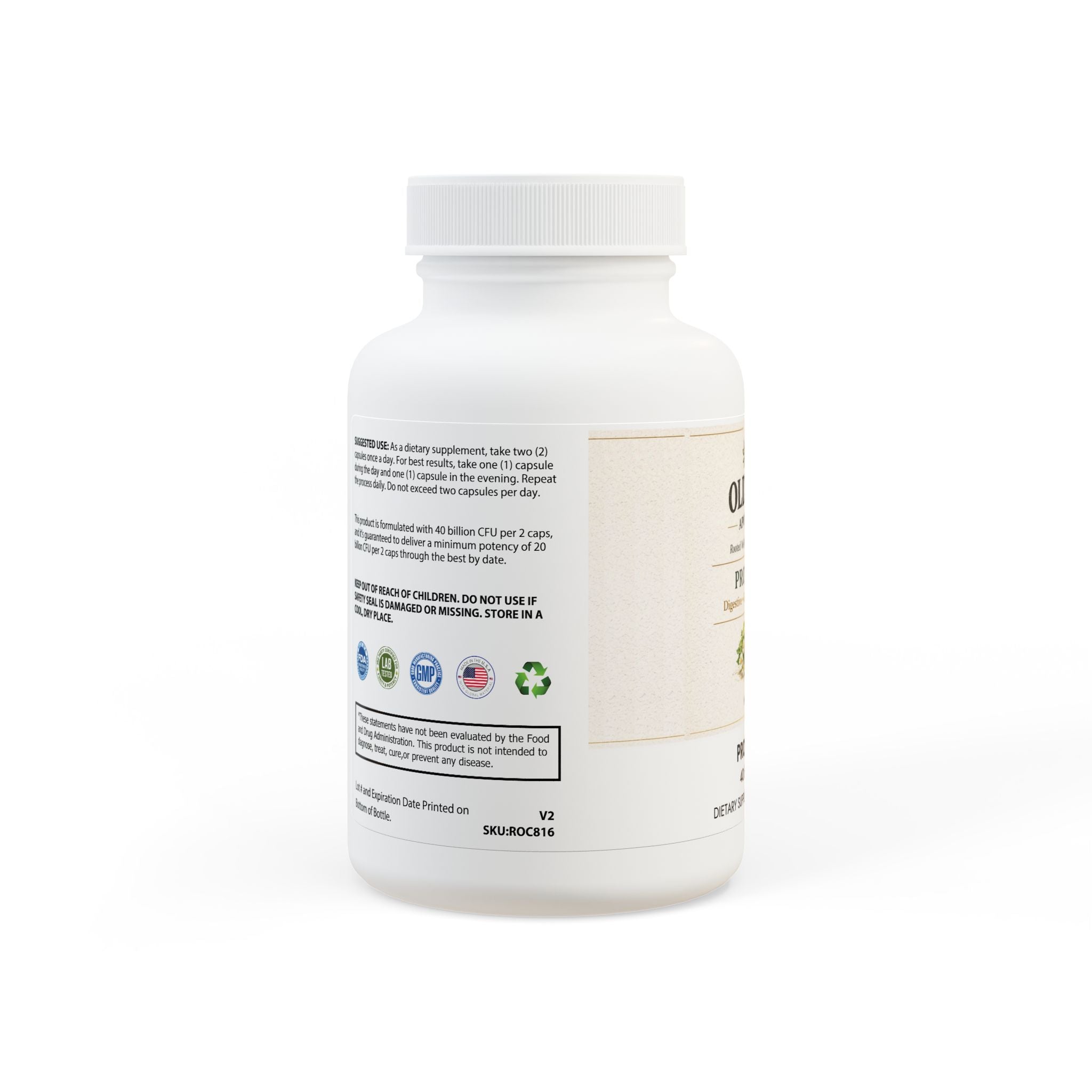 Probiotics Supplement (60 Capsules) - Creations by Chris and Carlos