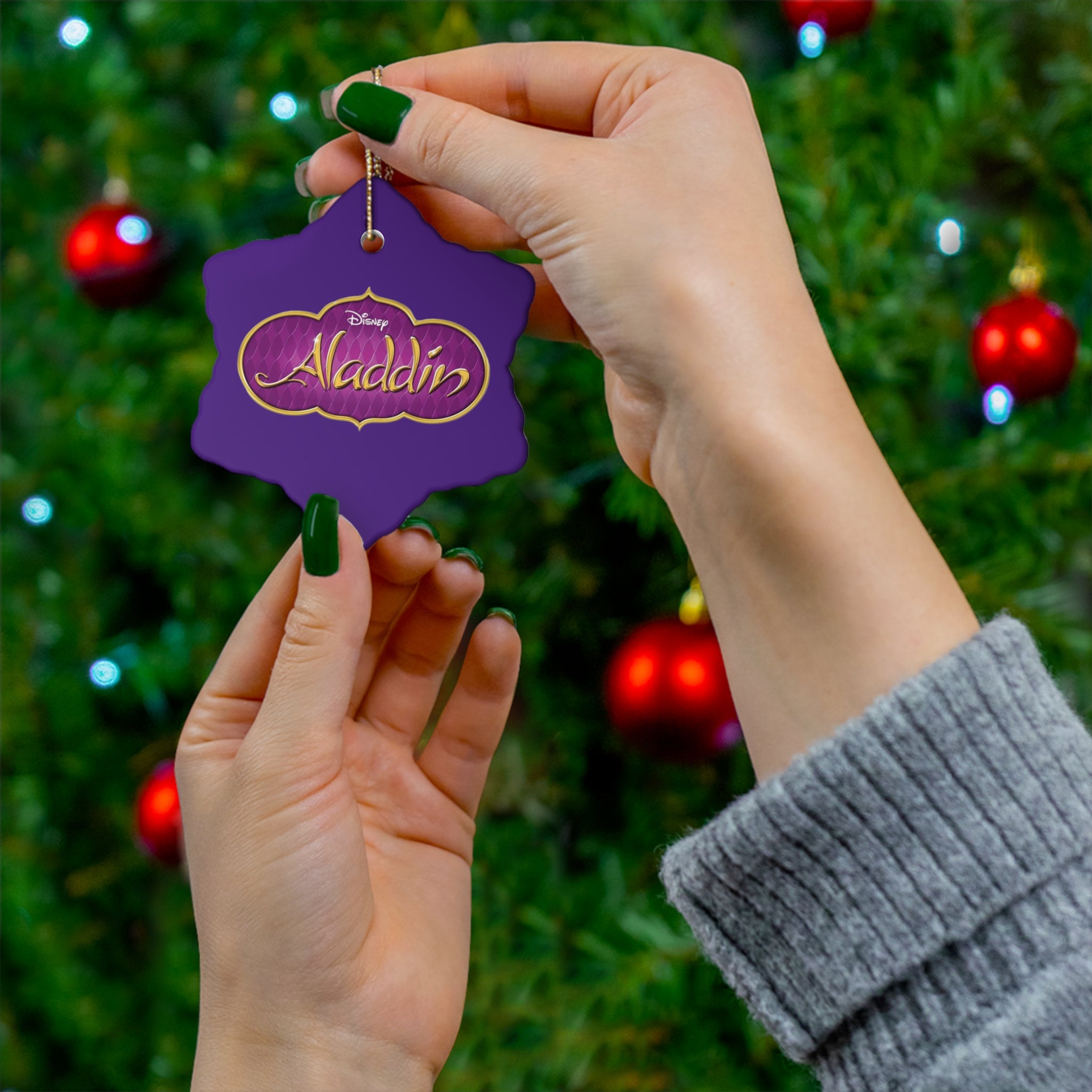 Aladdin- Ceramic Ornament, 4 Shapes - Creations by Chris and Carlos