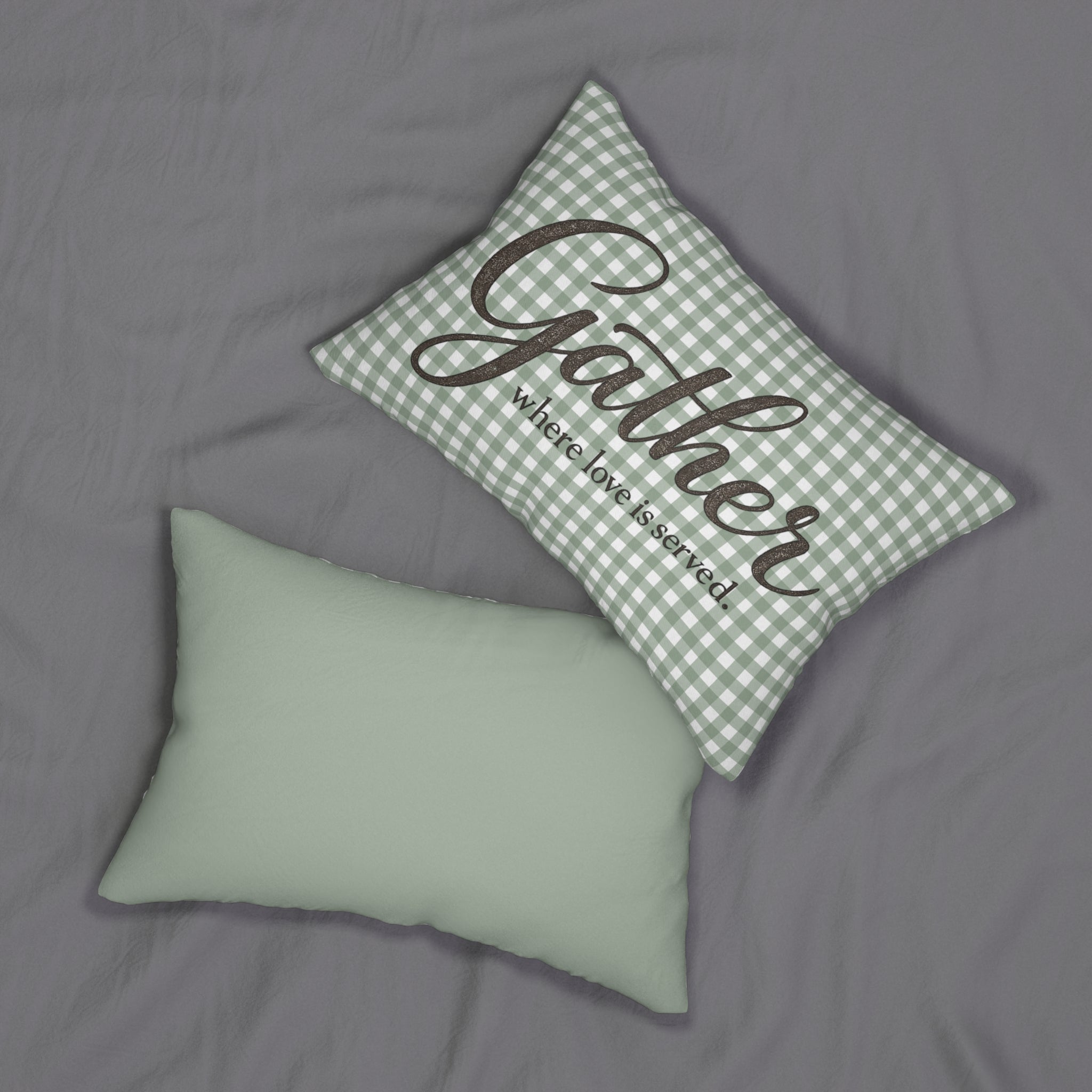 Old Soul Harvest™ Harvest Gingham Lumbar Pillow - Lumbar Pillow from the Old Soul Harvest Campfire Circle collection