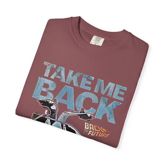 Retro 'Take Me Back to 1985' T-Shirt — Vintage DeLorean Back to the Future Tee - Creations by Chris and Carlos