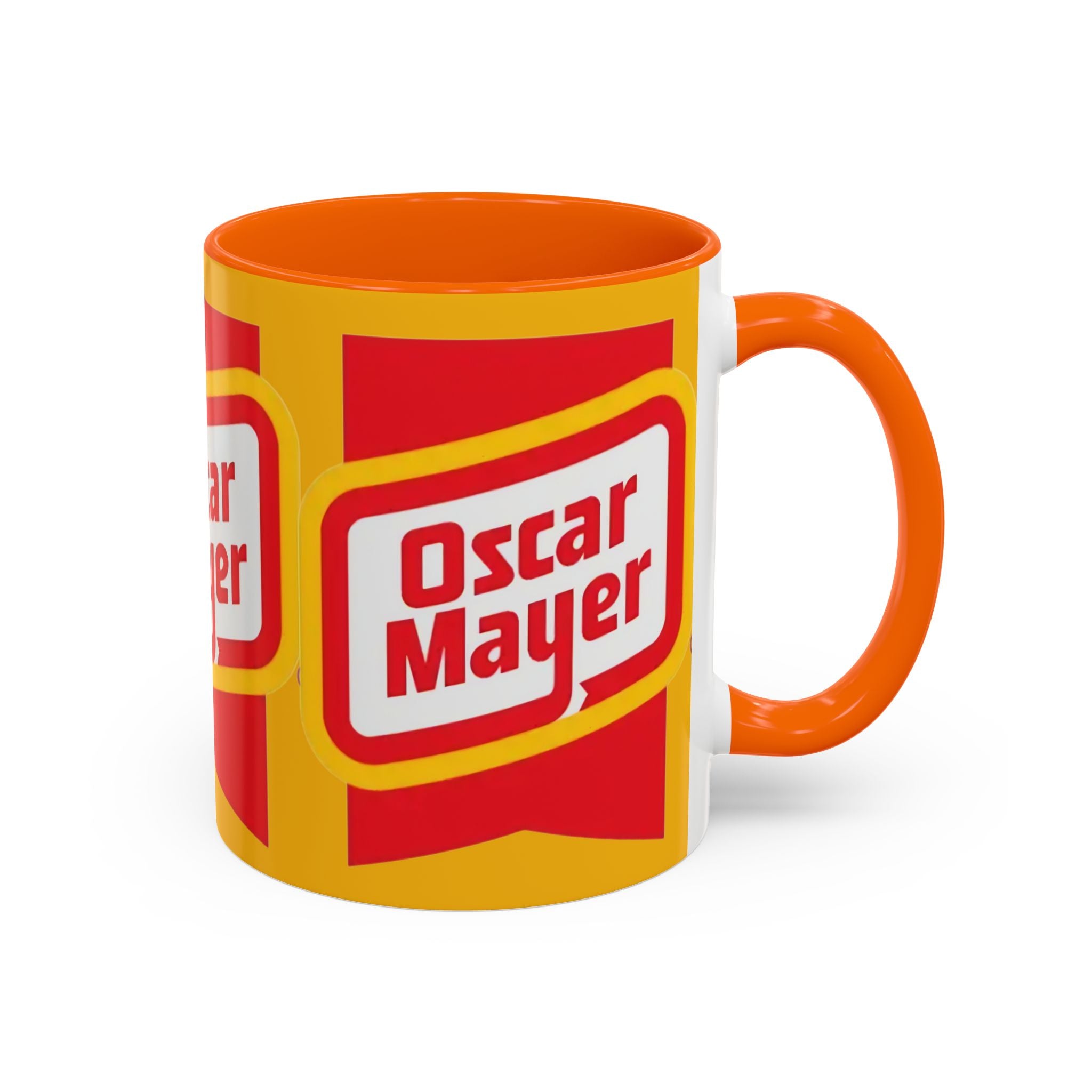 Accent Mug — Retro Oscar Mayer Logo Coffee Cup (11/15 oz) - Creations by Chris and Carlos