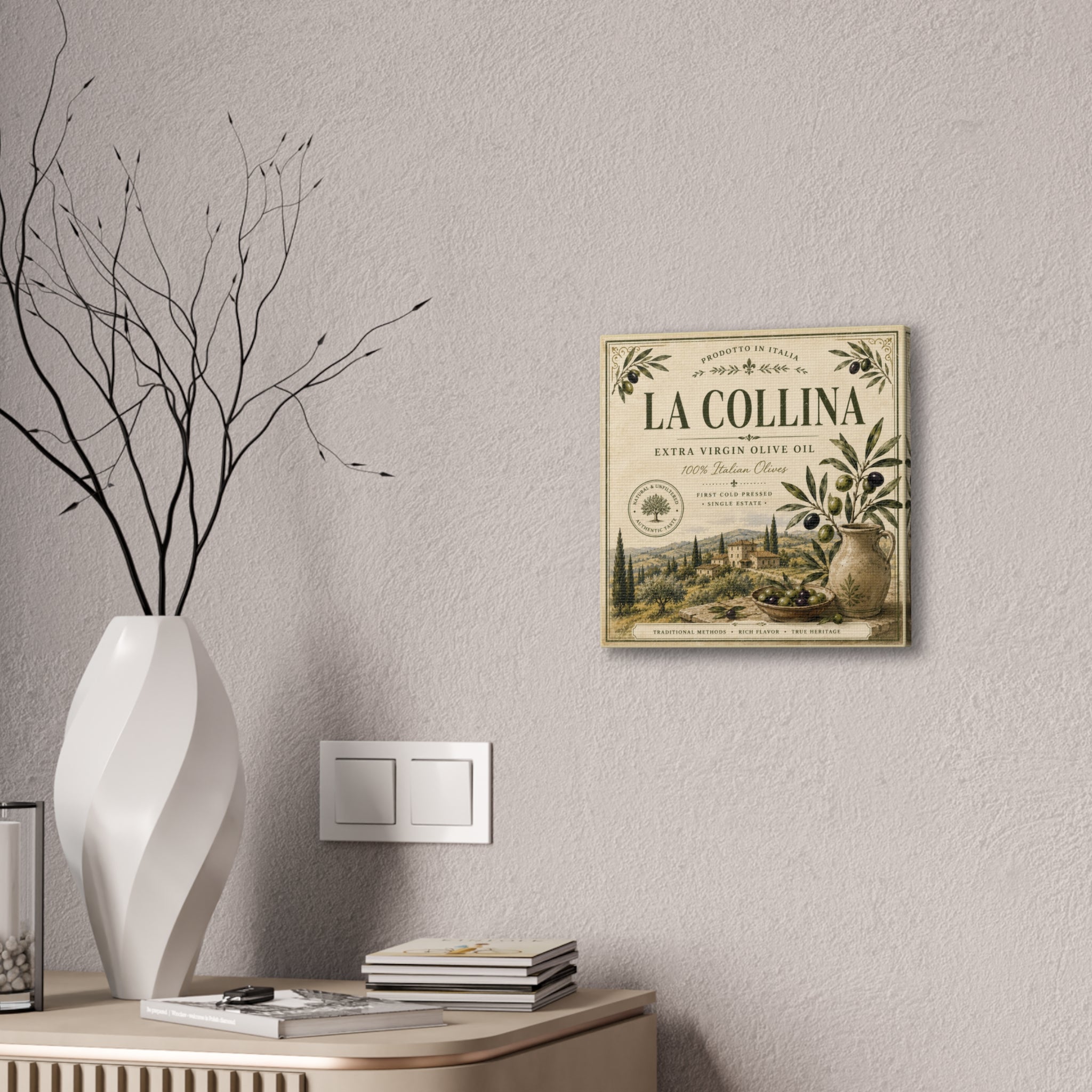 La Collina Olive Oil Canvas Wall Art - Creations by Chris and Carlos