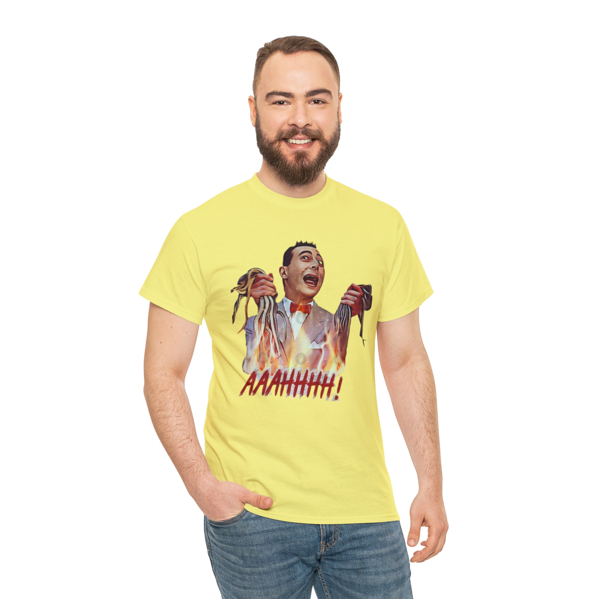 Pee Wee Herman-  Unisex Heavy Cotton T-Shirt - Creations by Chris and Carlos