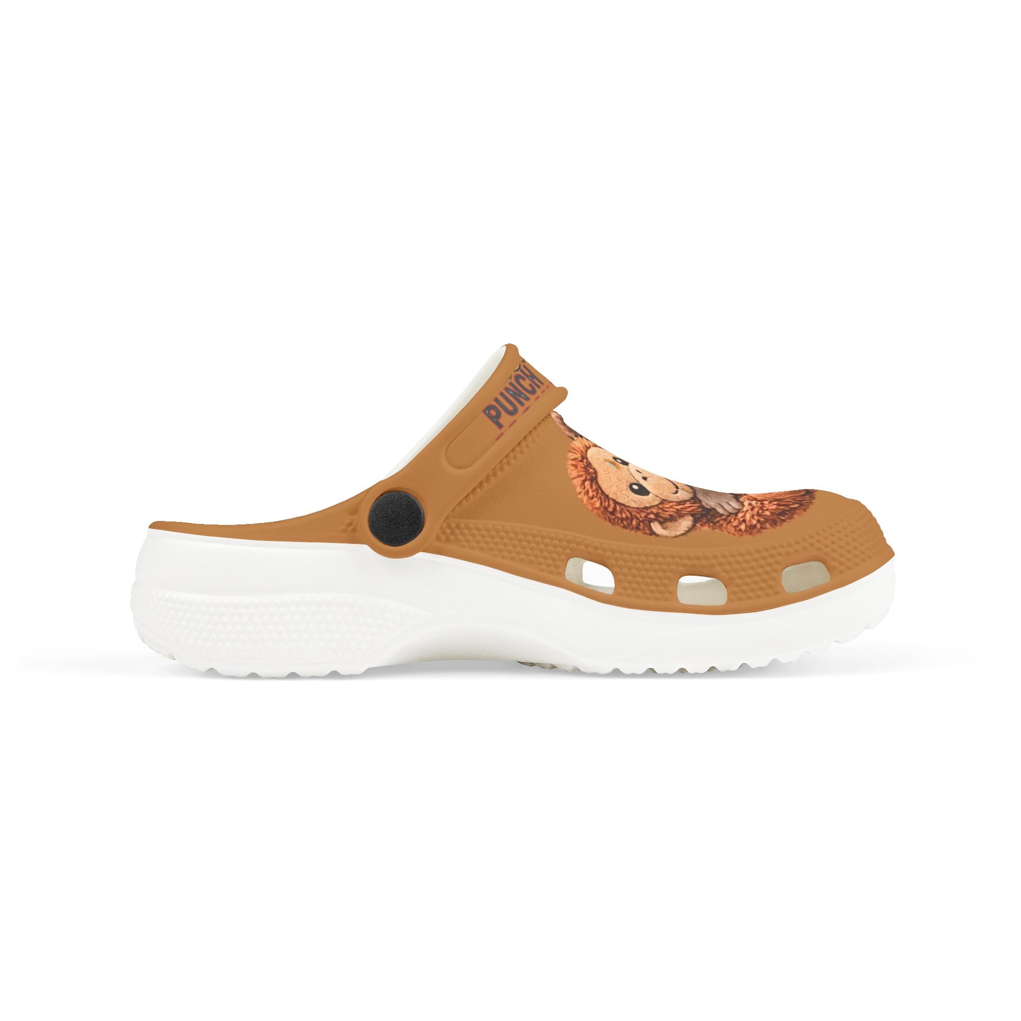 Kids Punch the Monkey Graphic Foam Clogs — "Punch the Monkey" Printed Slip‑On Shoes - Creations by Chris and Carlos
