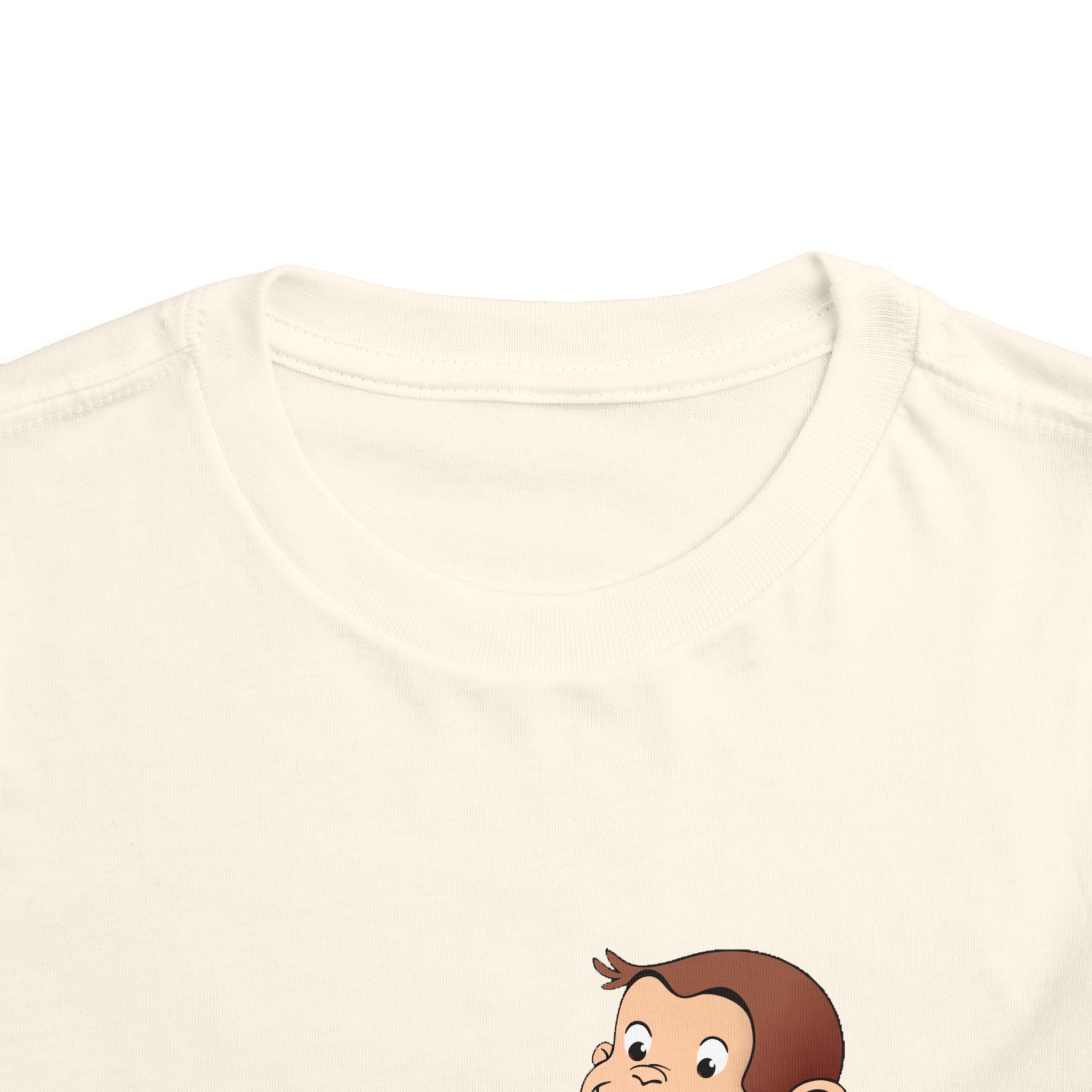 Curious Monkey Toddler Tee – Cute Banana Graphic Short Sleeve Shirt - Creations by Chris and Carlos