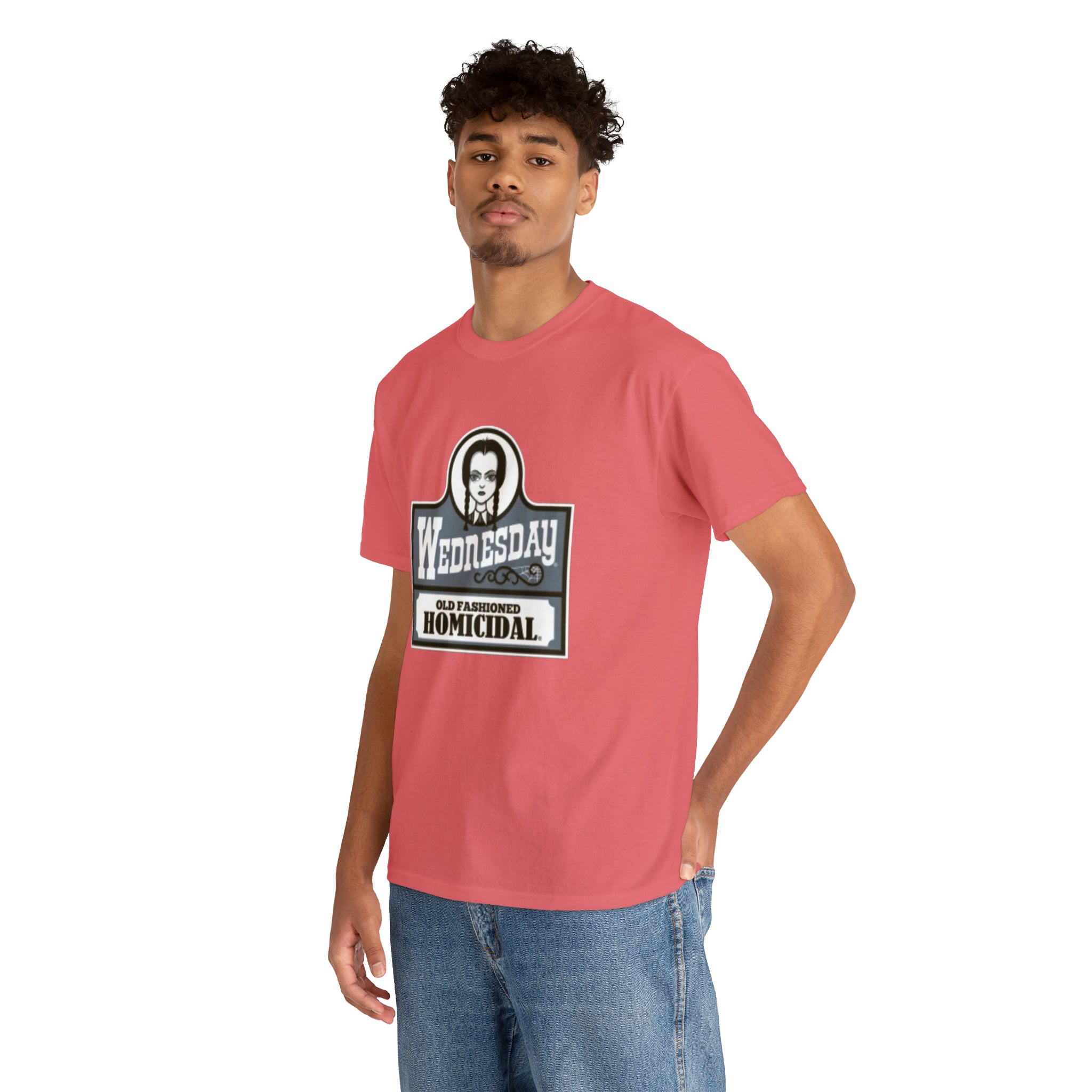 Wednesday- Wendys Unisex Heavy Cotton T-Shirt - Creations by Chris and Carlos