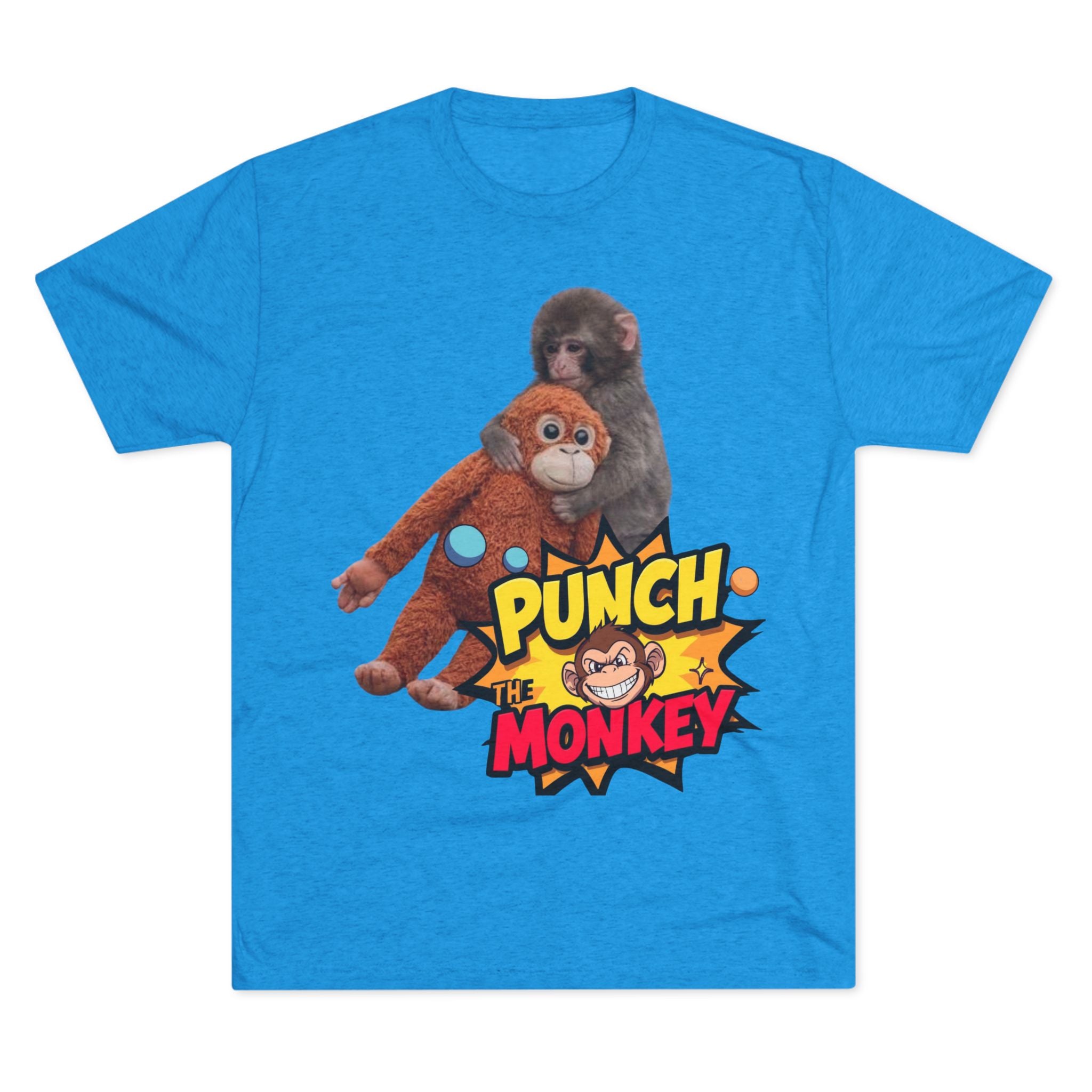 Punch the Monkey T-Shirt — Retro Comic Cartoon Monkey Graphic Tee - Creations by Chris and Carlos