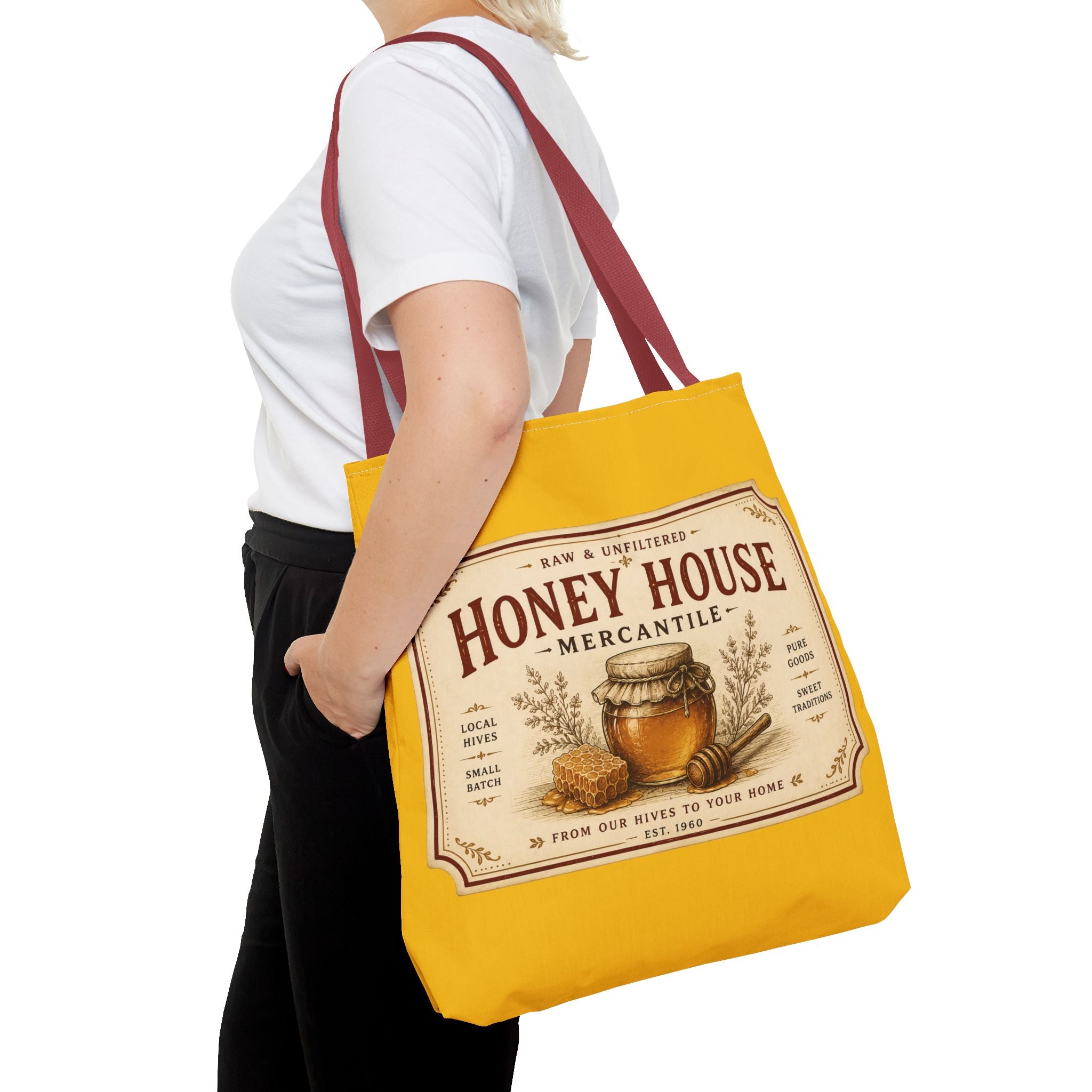 Tote Bag — Honey House Vintage Honey Label Design - Creations by Chris and Carlos
