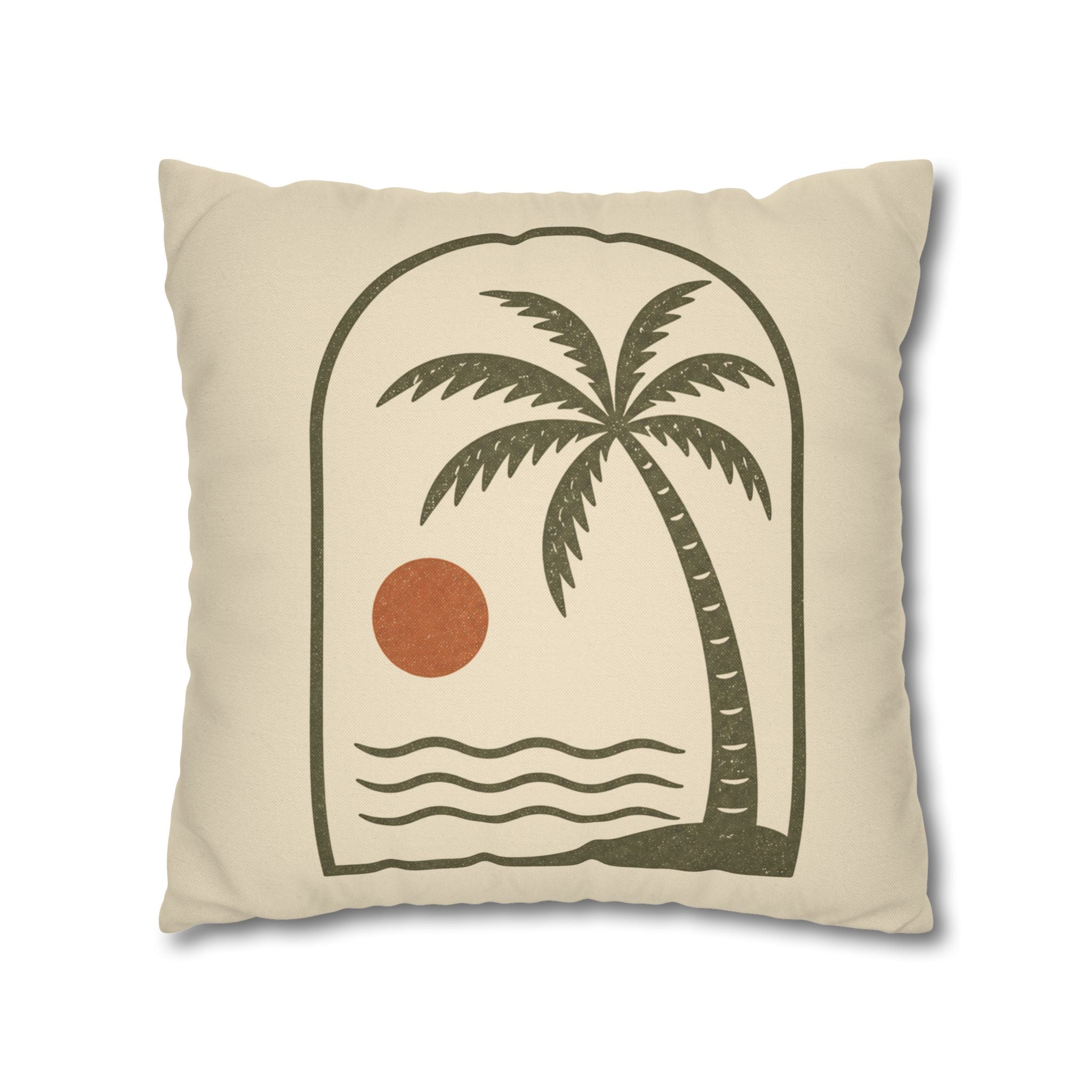 Retro Palm Tree Sunset Pillowcase - Creations by Chris and Carlos