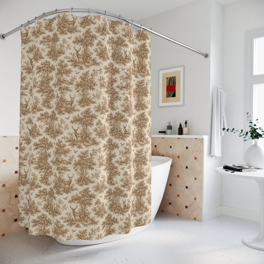 Old Soul Harvest™ Woodland Toile Shower Curtain - Shower Curtain from the Old Soul Harvest Bath collection