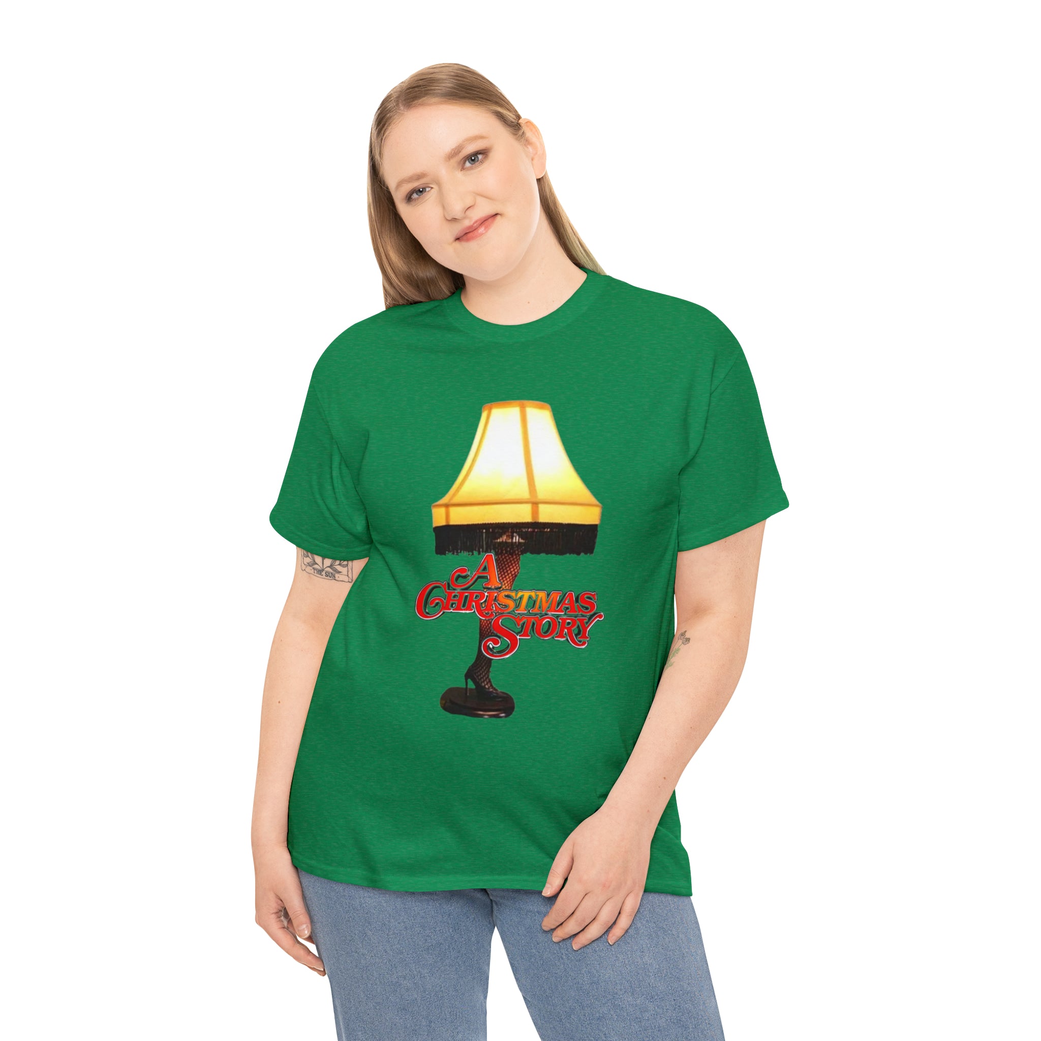 A Christmas Story- Leg Lamp Unisex Heavy Cotton T-Shirt - Creations by Chris and Carlos