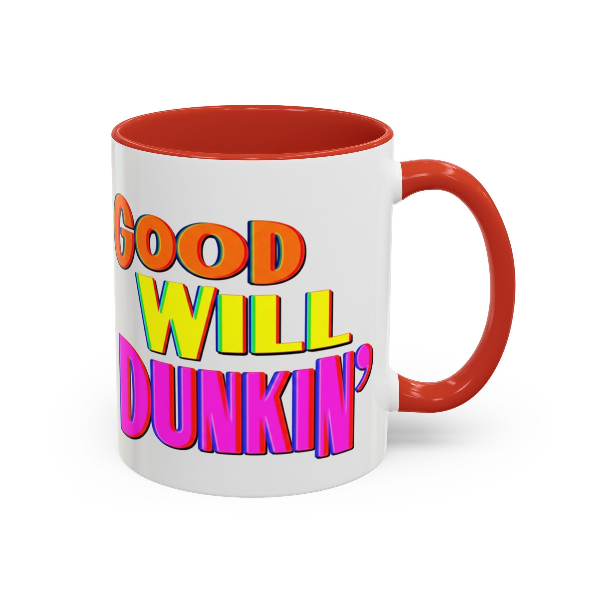 Good Will Dunkin' Coffee Mug — Colorful Retro Donut Lover Gift (11/15oz) - Creations by Chris and Carlos