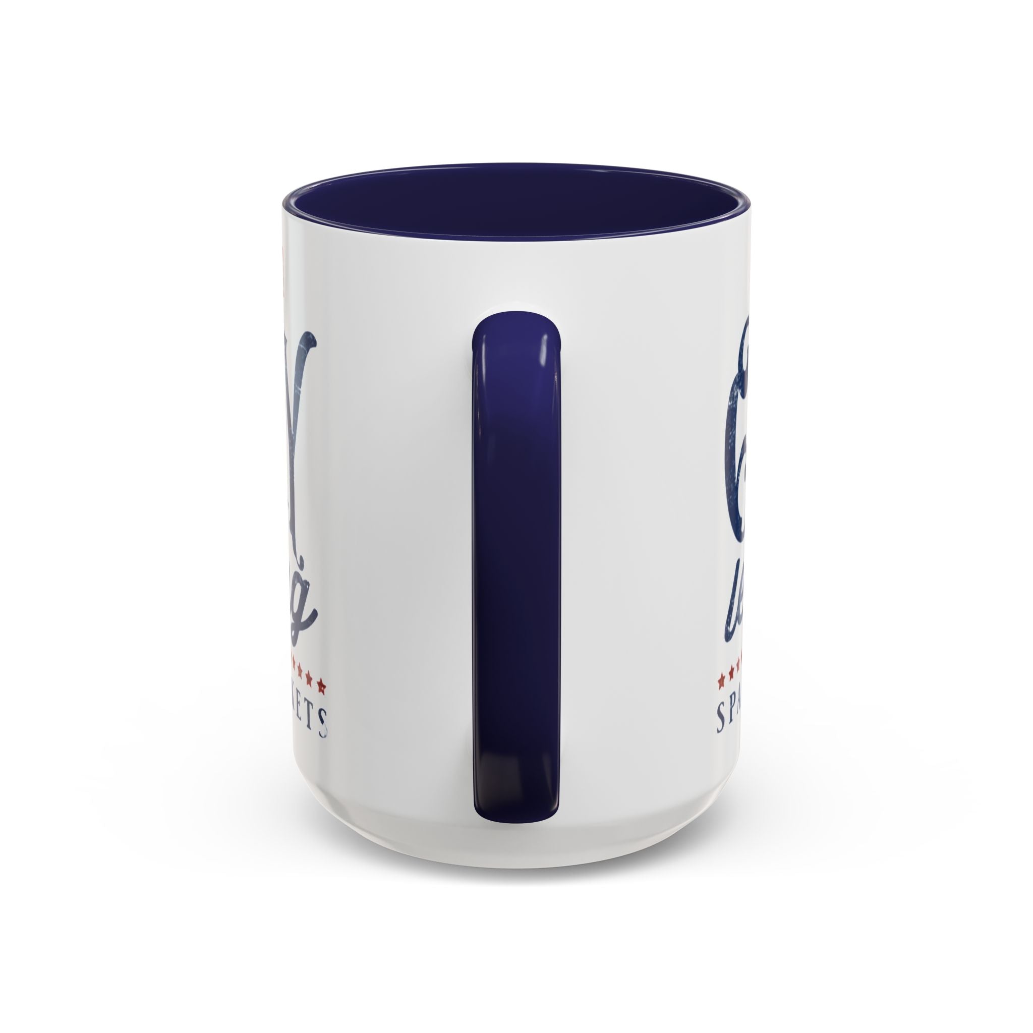 Patriotic 'Land of Glory' Accent Coffee Mug – Vintage 4th of July Americana Design - Creations by Chris and Carlos