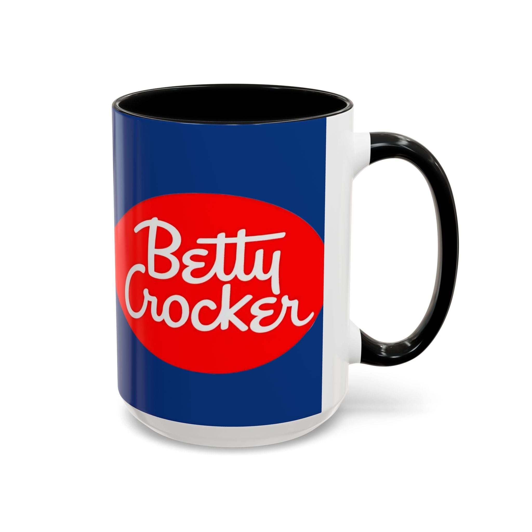 Betty Crocker Logo Accent Coffee Mug — Retro Baking Kitchen Gift (11/15oz) - Creations by Chris and Carlos