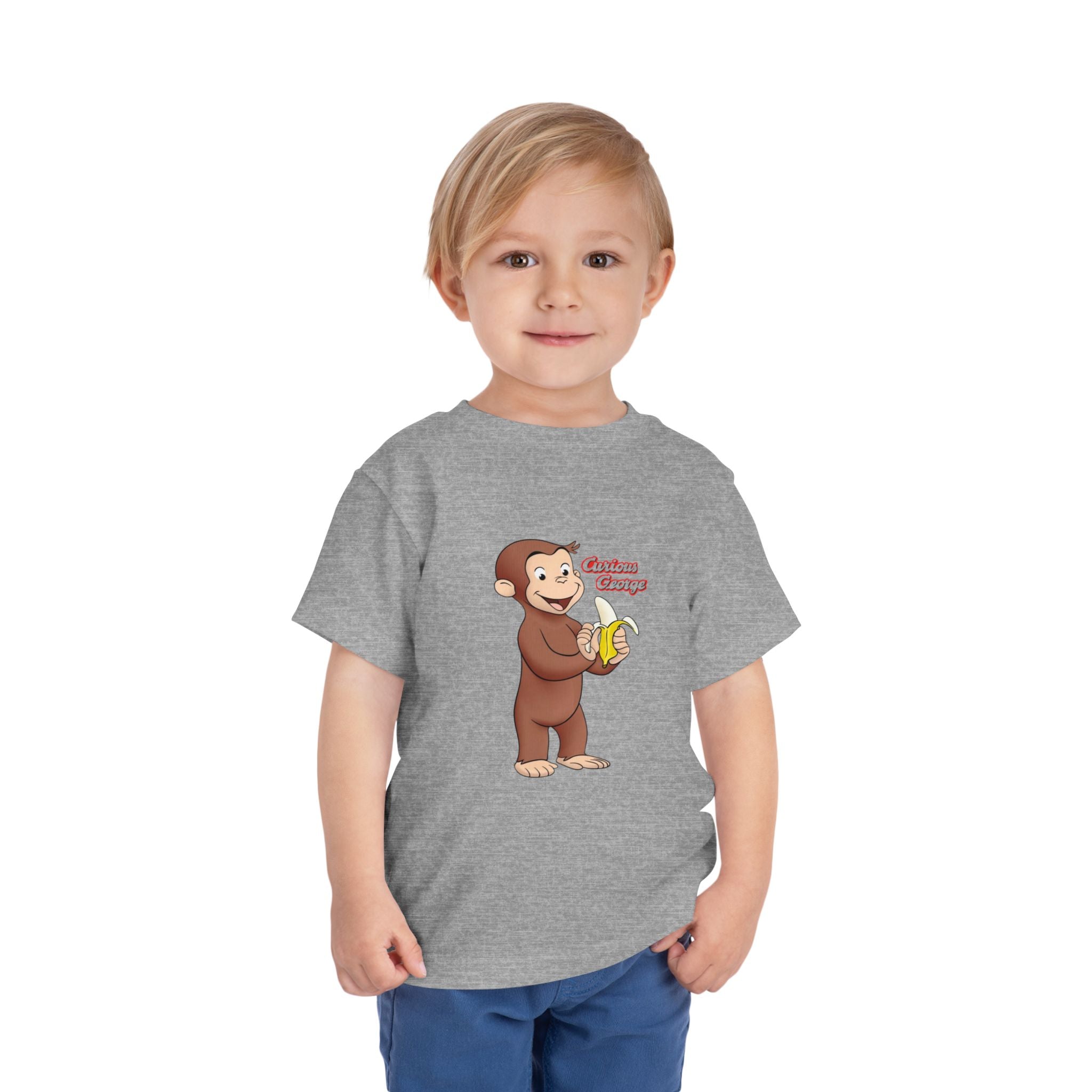 Curious Monkey Toddler Tee – Cute Banana Cartoon Shirt - Creations by Chris and Carlos