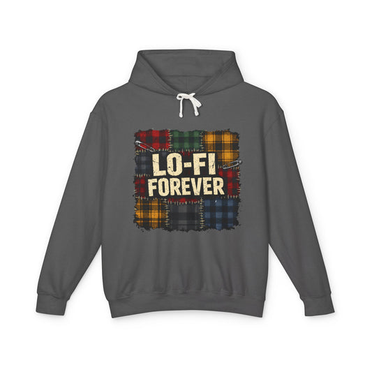 Lo-Fi Forever Plaid Hoodie — Retro Aesthetic Music Lover Sweatshirt - Creations by Chris and Carlos