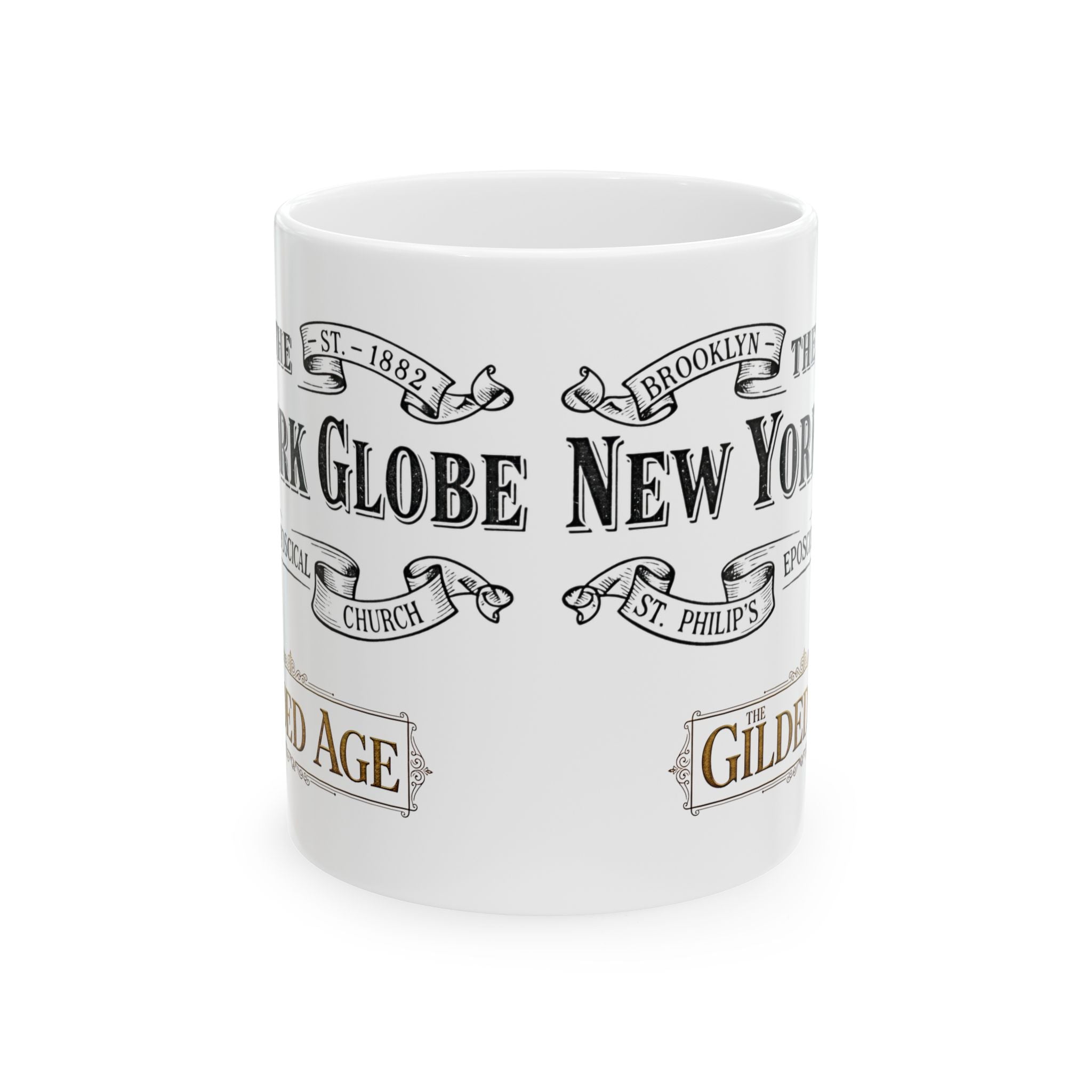 New York Vintage Newspaper Ceramic Mug — The Gilded Age Design (11oz, 15oz) - Creations by Chris and Carlos