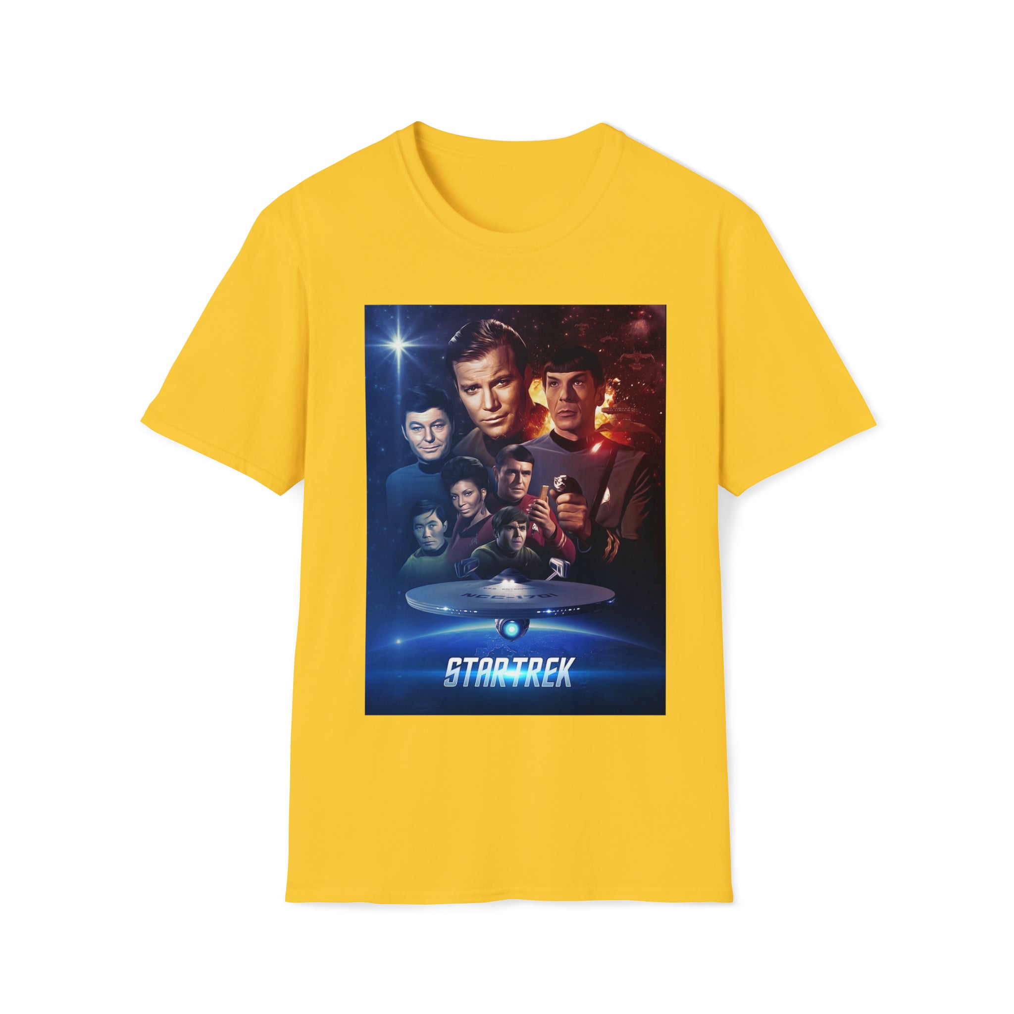 Star Trek original cast- Unisex Softstyle T-Shirt - Creations by Chris and Carlos