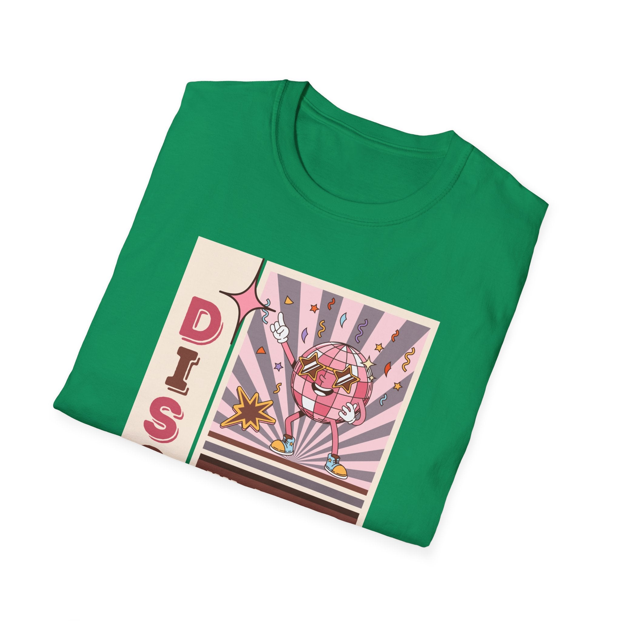 Disco Party T-Shirt — Retro 70s Vinyl Night Poster Tee ("DISCO" 20 February 5PM–11PM) - Creations by Chris and Carlos