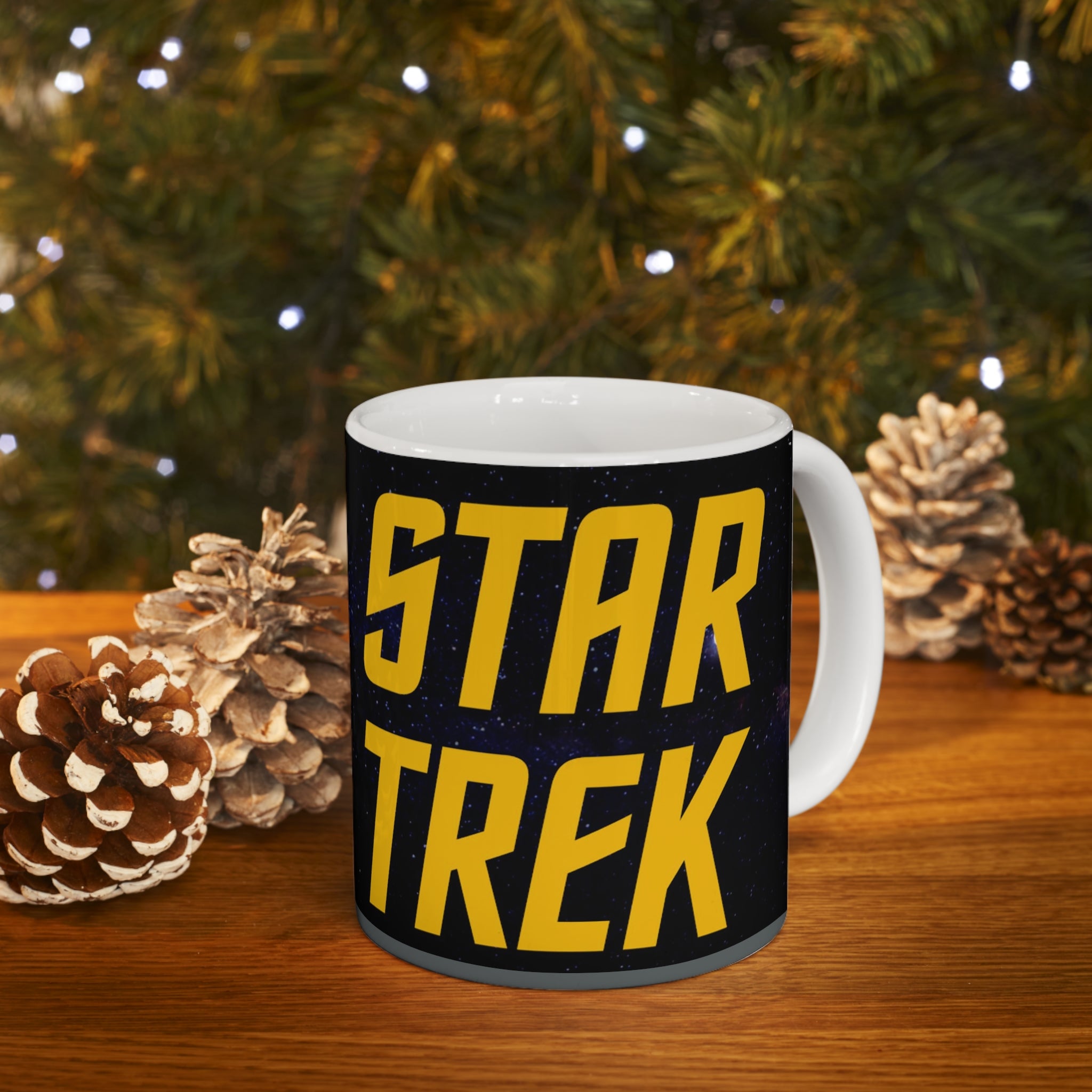 Star Trek Collection- USS Enterprise White Ceramic Mug - Creations by Chris and Carlos