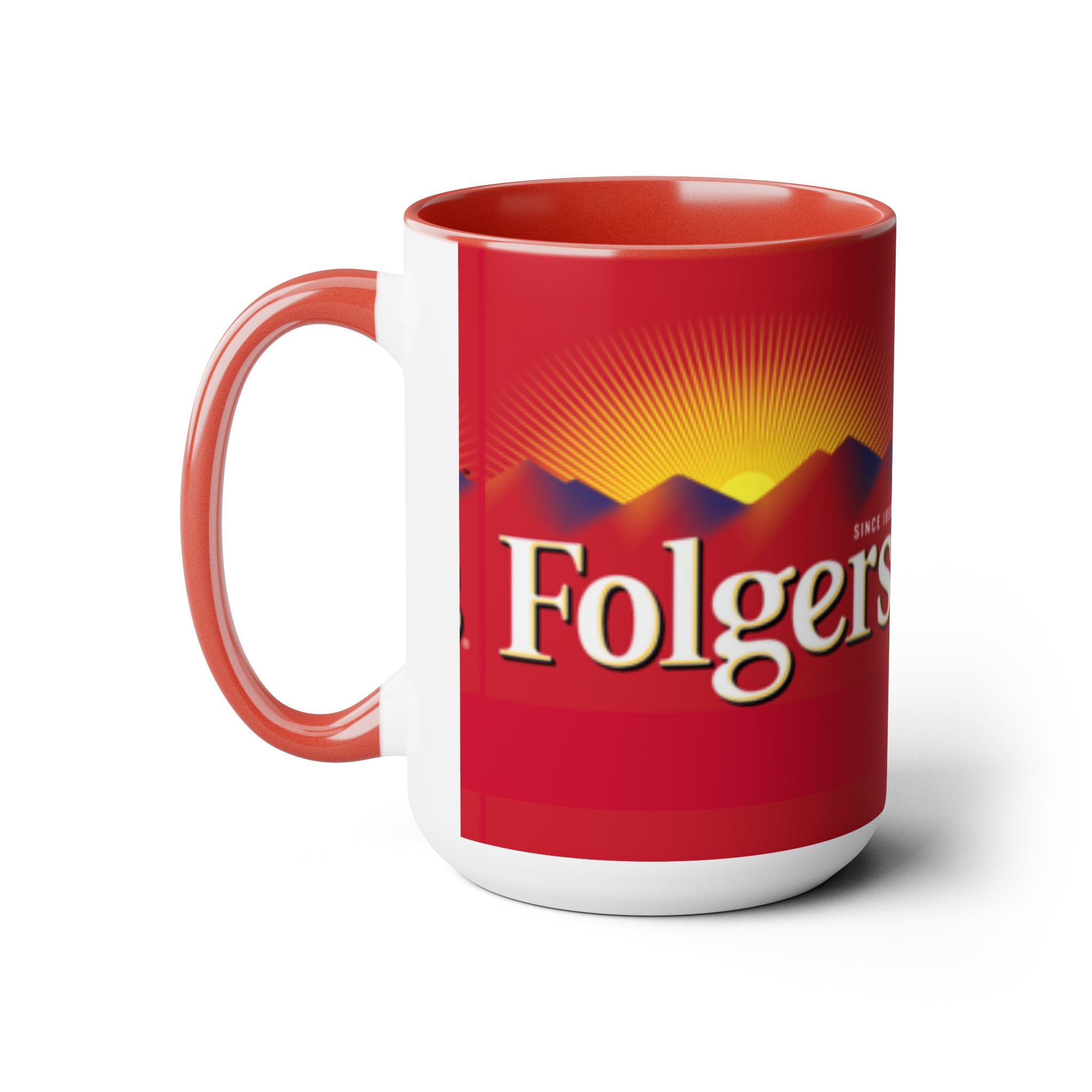 Folgers- White Ceramic Mug - Creations by Chris and Carlos