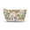 Floral Mahjong Accessory Pouch — Vintage Porcelain Tile Makeup Bag