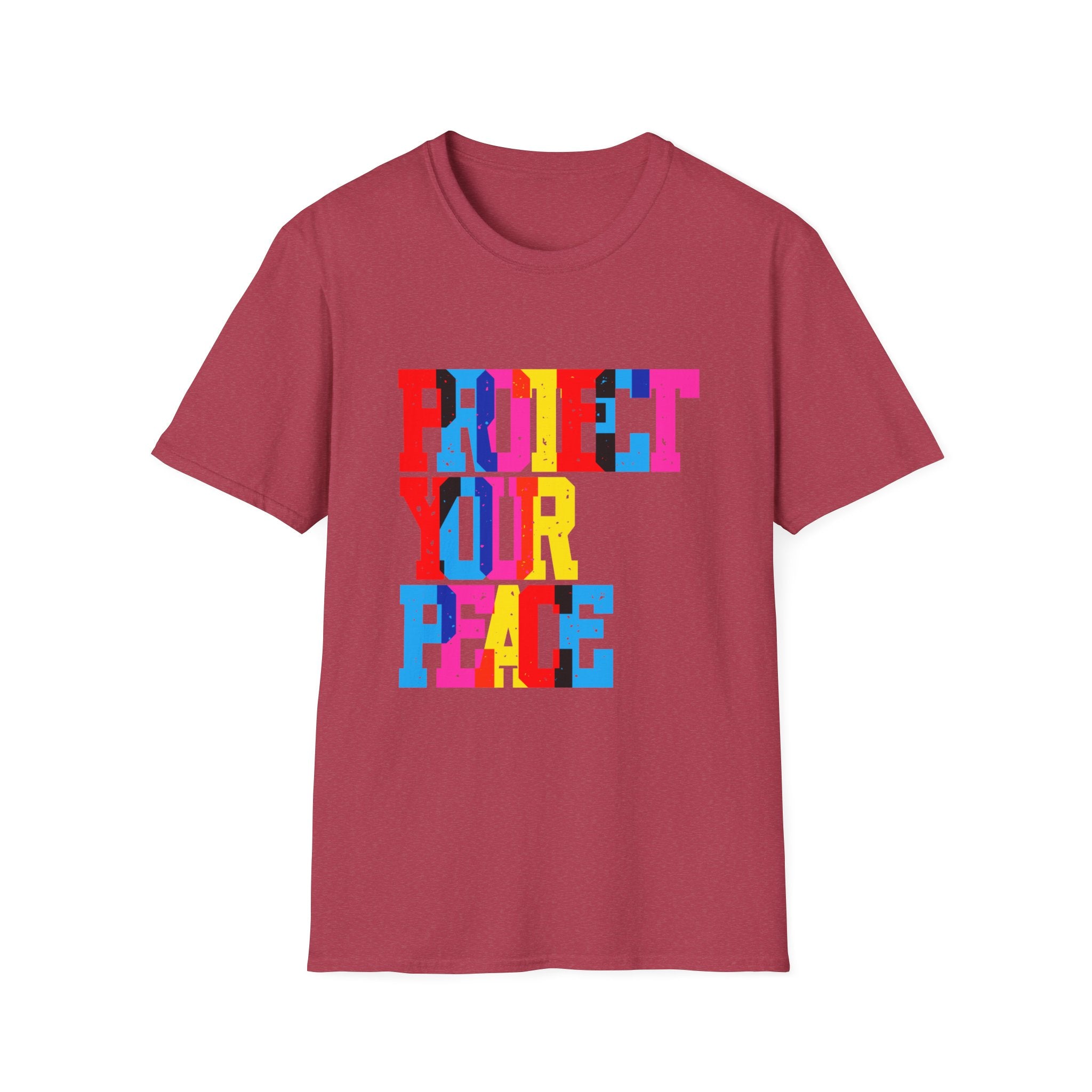 T-Shirt — Colorblock "Protect Your Peace" Graphic Tee - Creations by Chris and Carlos