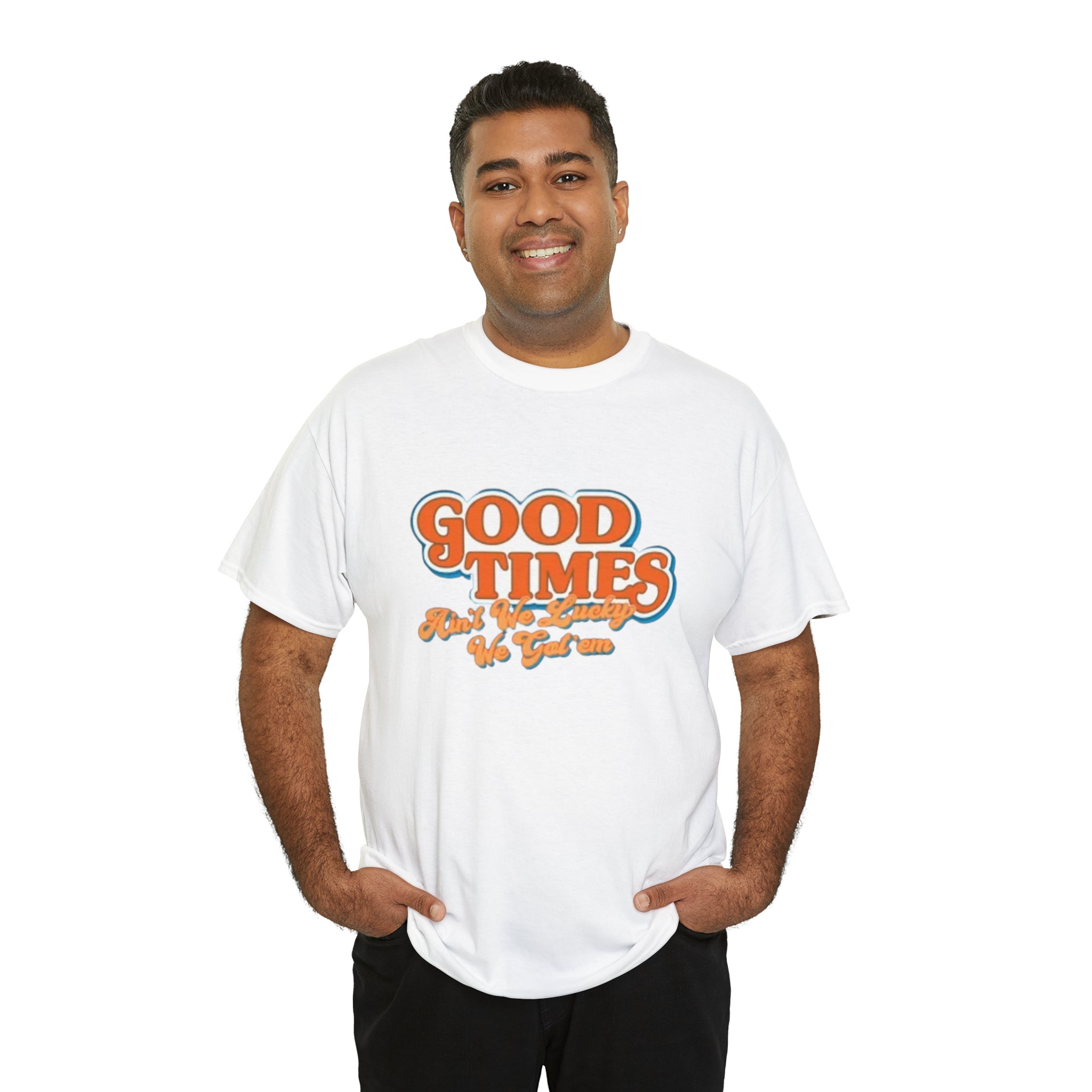 Good Times 70's TV Show- Unisex Heavy Cotton T-Shirt - Creations by Chris and Carlos