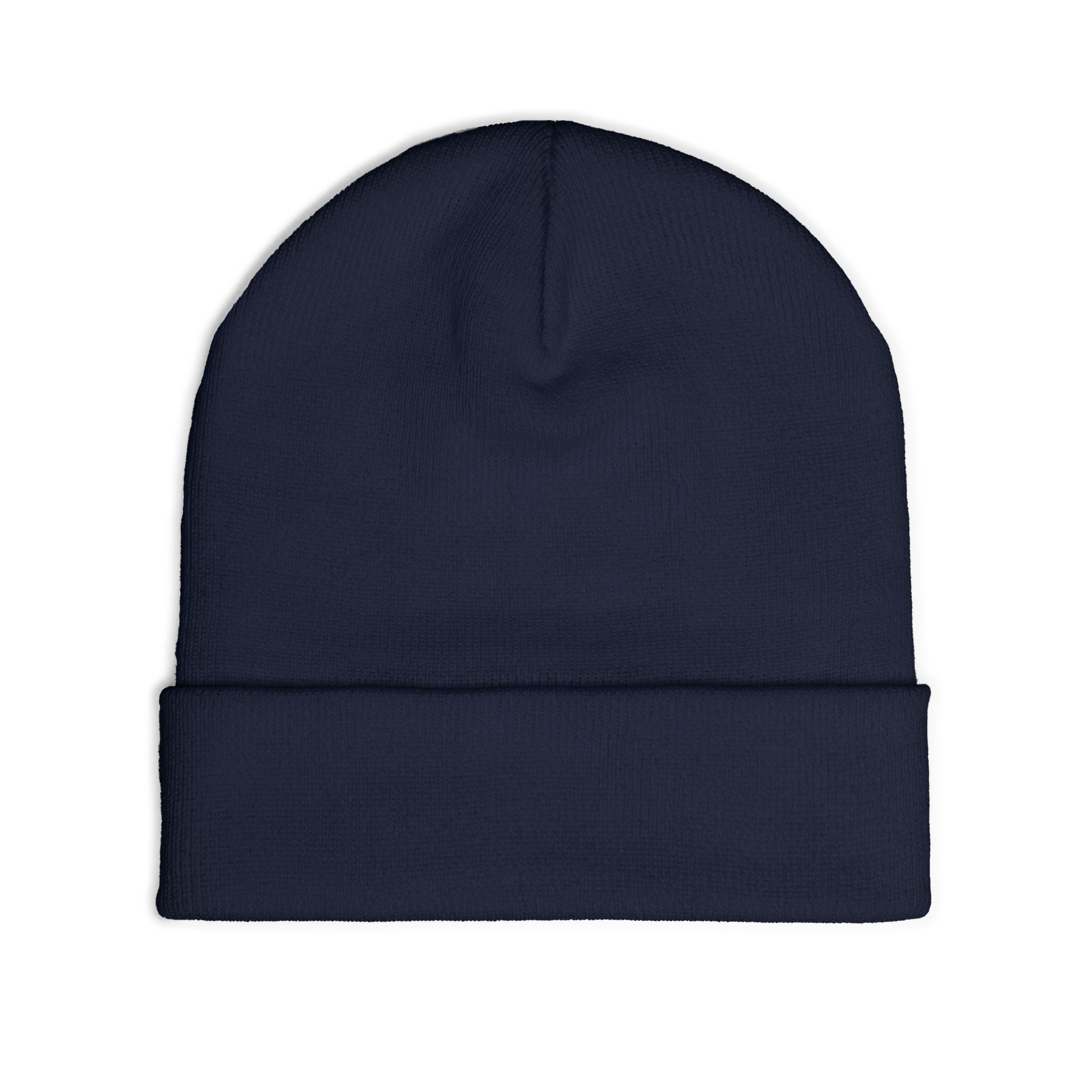 BNY Embroidered Knit Beanie – Vintage Letter Patch Winter Hat - Creations by Chris and Carlos