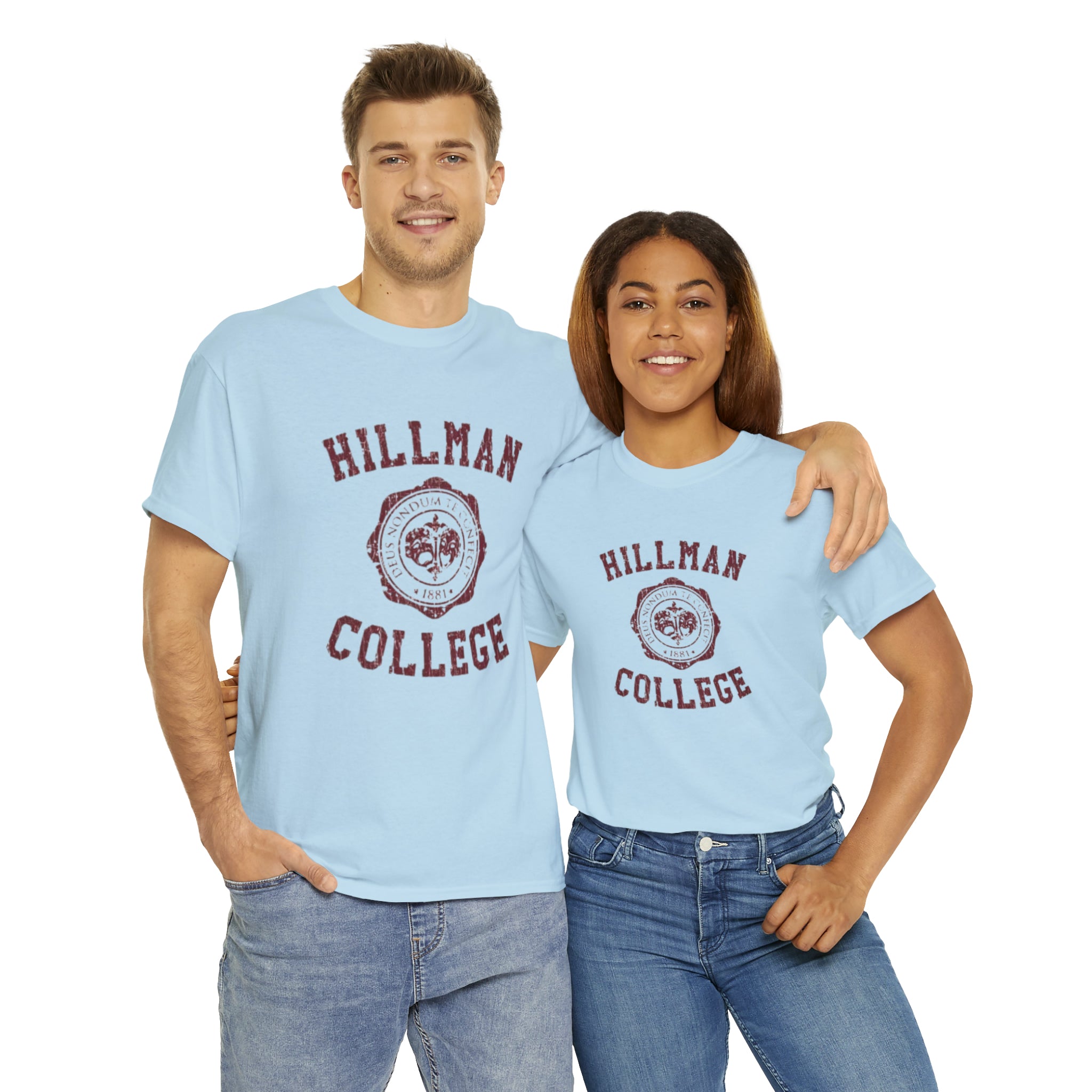 Hillman College- Unisex Heavy Cotton T-Shirt - Creations by Chris and Carlos