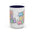 Mind Over Matter Accent Coffee Mug – Pastel Motivational Ceramic Mug (11/15oz)