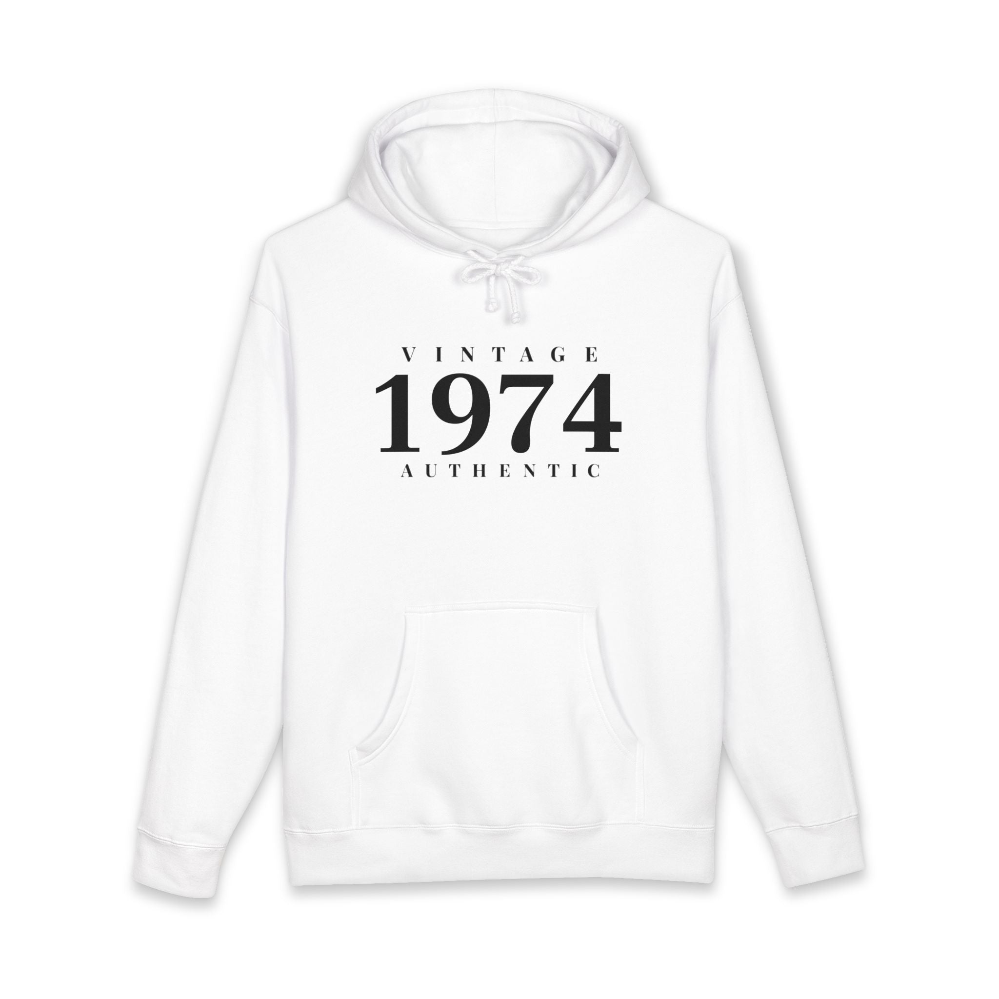1974 Vintage Hoodie Authentic 1974 Birthday Pullover- Personalize - Creations by Chris and Carlos