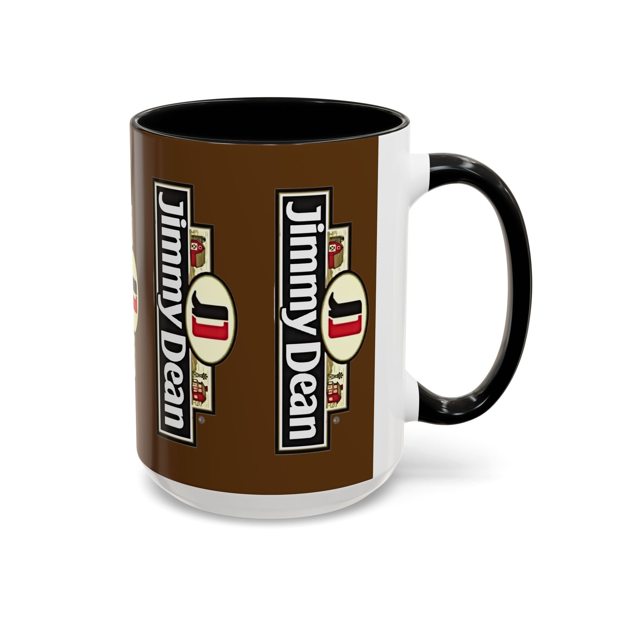 Jimmy Dean Logo Coffee Mug — Retro Breakfast Brand Accent Mug (11/15oz) - Creations by Chris and Carlos