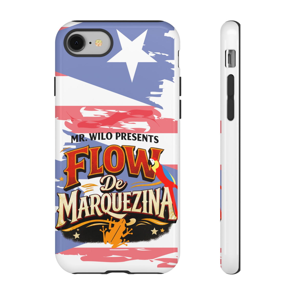 Phone Case — "Flow De Marquezina" Puerto Rican Flag Graphic
