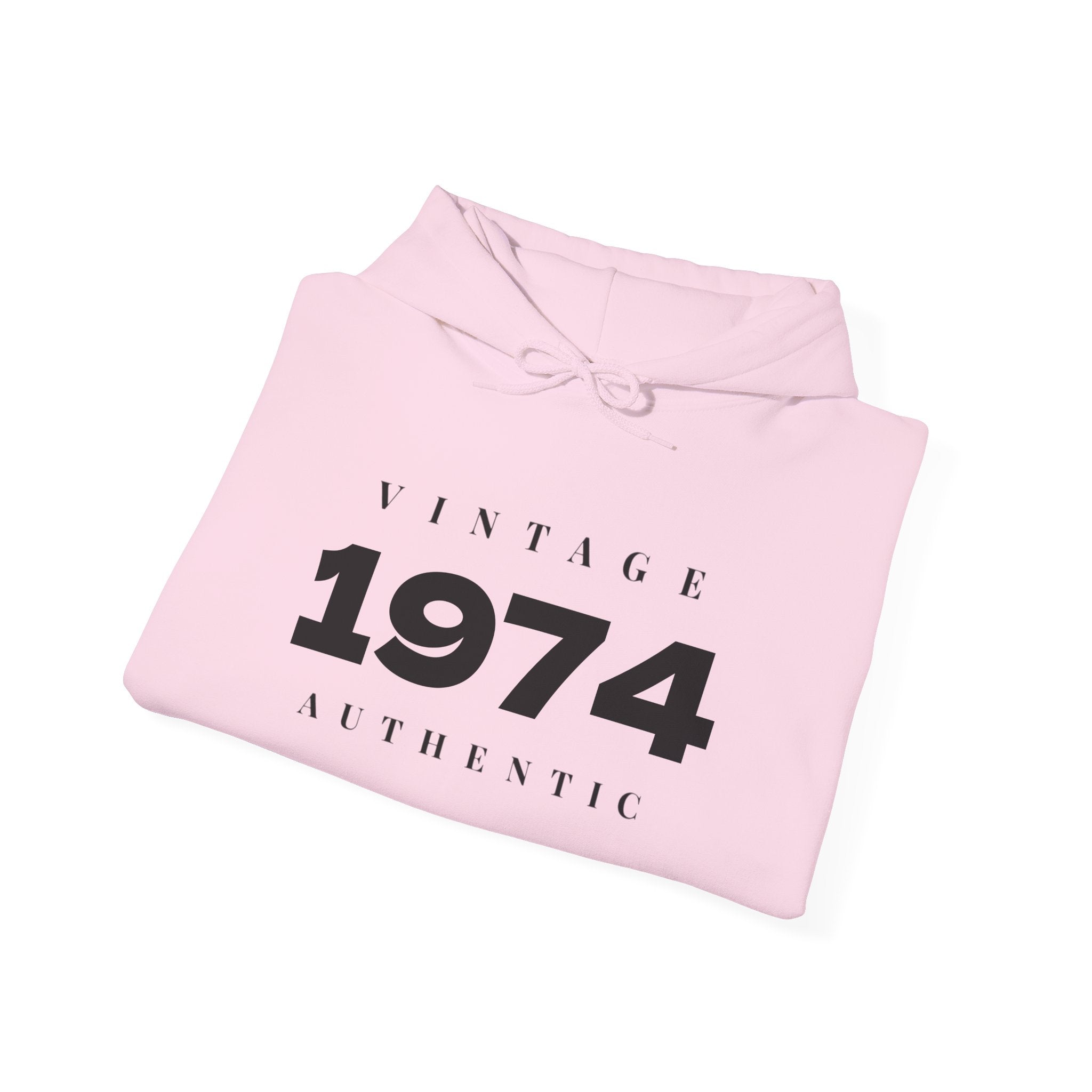 1974 Vintage Hoodie — Authentic Birthday Sweatshirt - Creations by Chris and Carlos